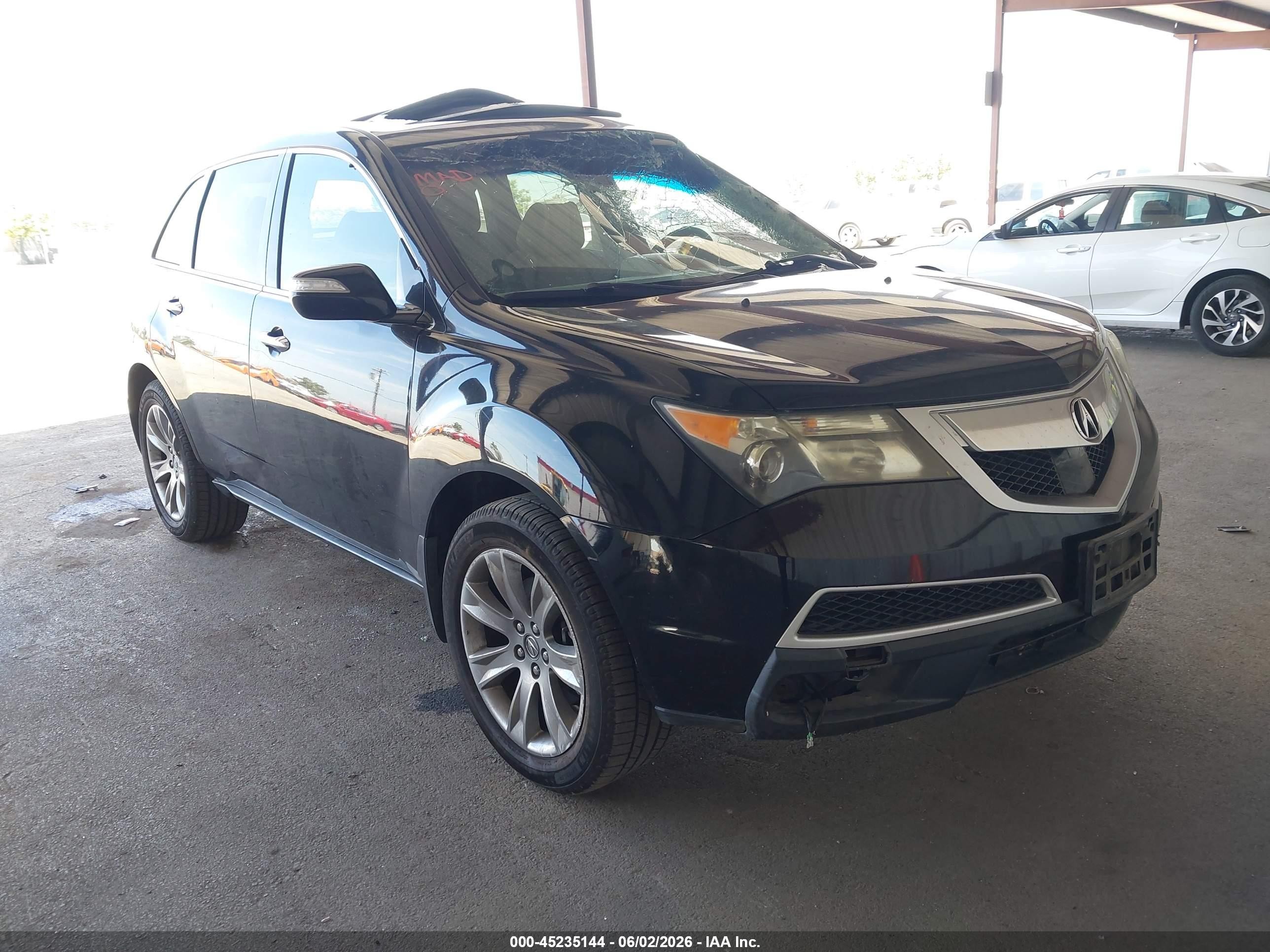 2012 Acura Mdx Advance Package Black vin: 2HNYD2H64CH535449