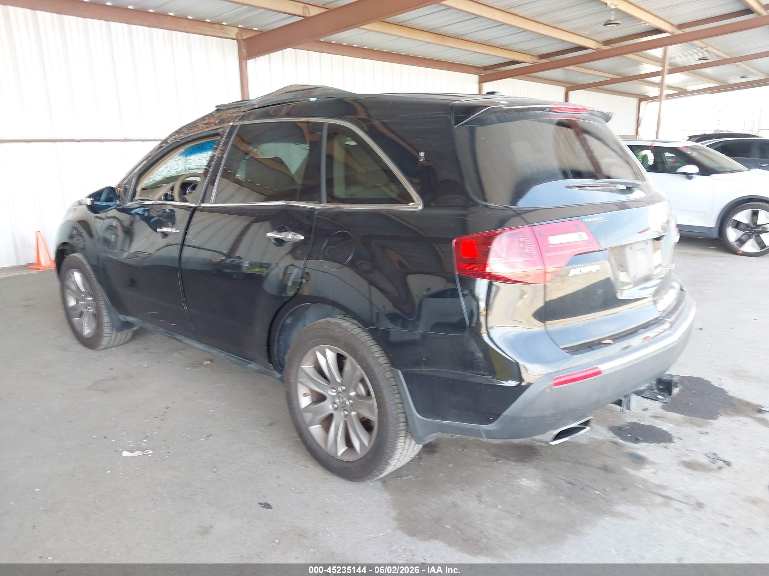 2012 Acura Mdx Advance Package Black vin: 2HNYD2H64CH535449
