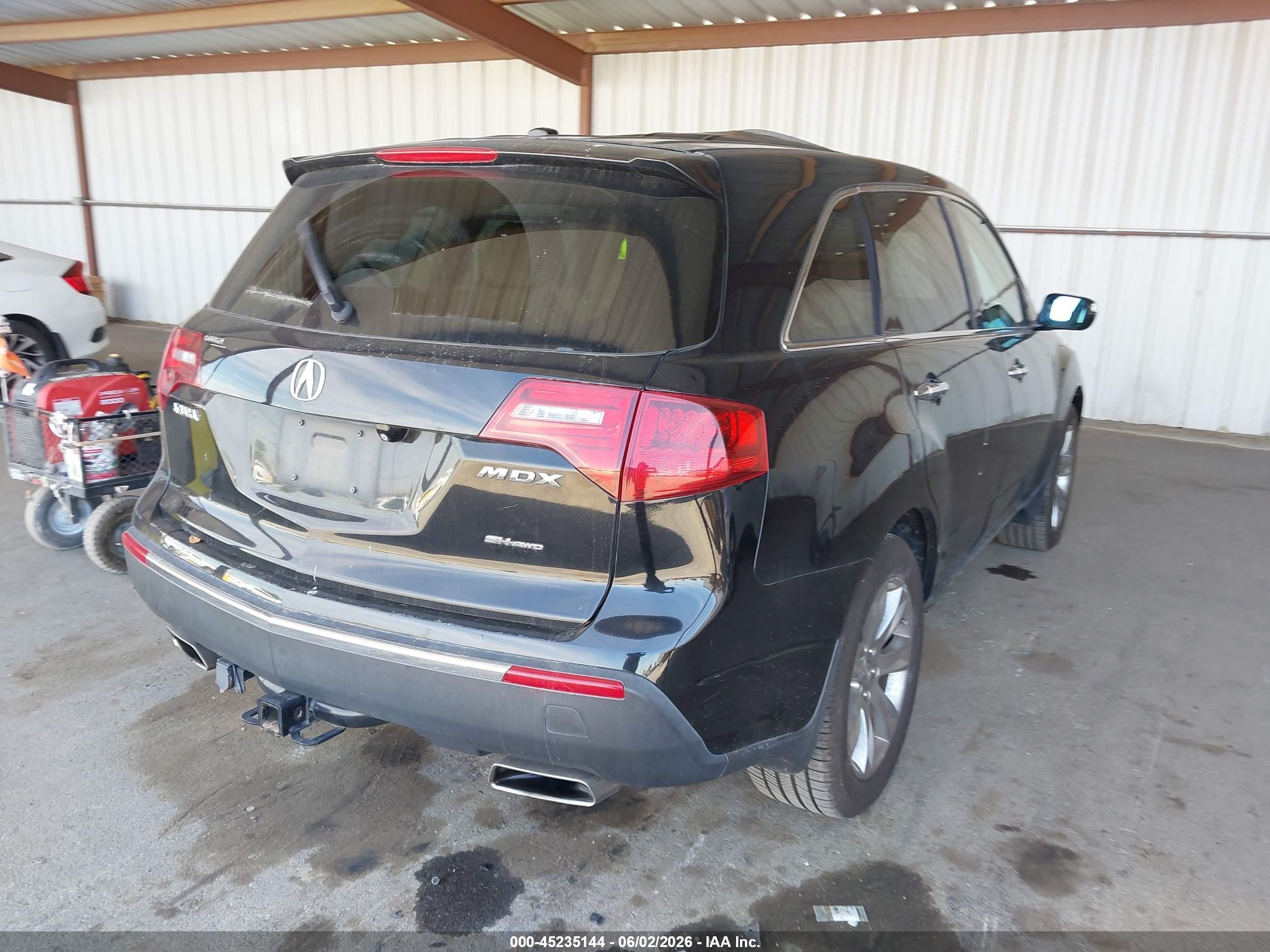 2012 Acura Mdx Advance Package Black vin: 2HNYD2H64CH535449