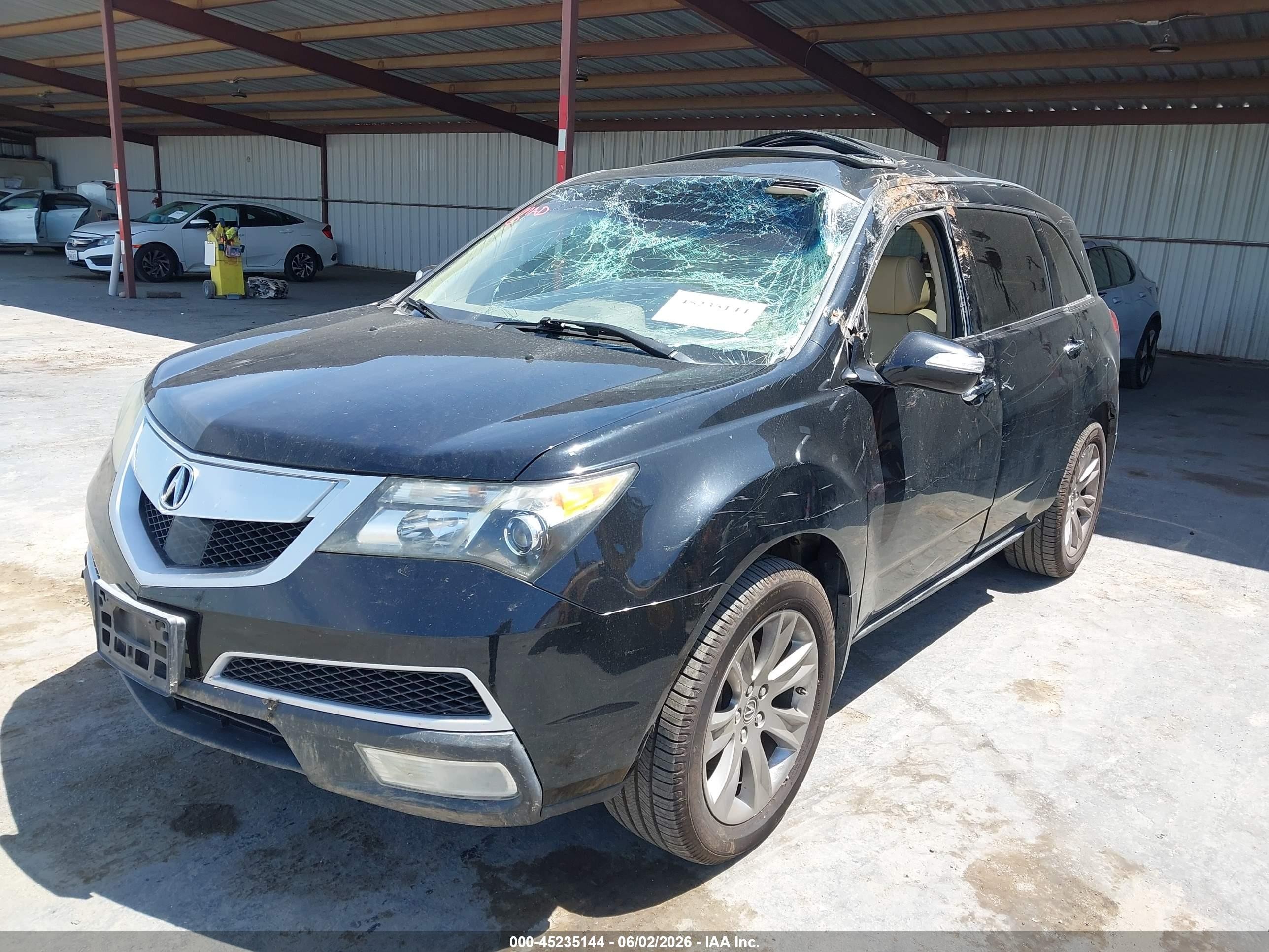 2012 Acura Mdx Advance Package Black vin: 2HNYD2H64CH535449