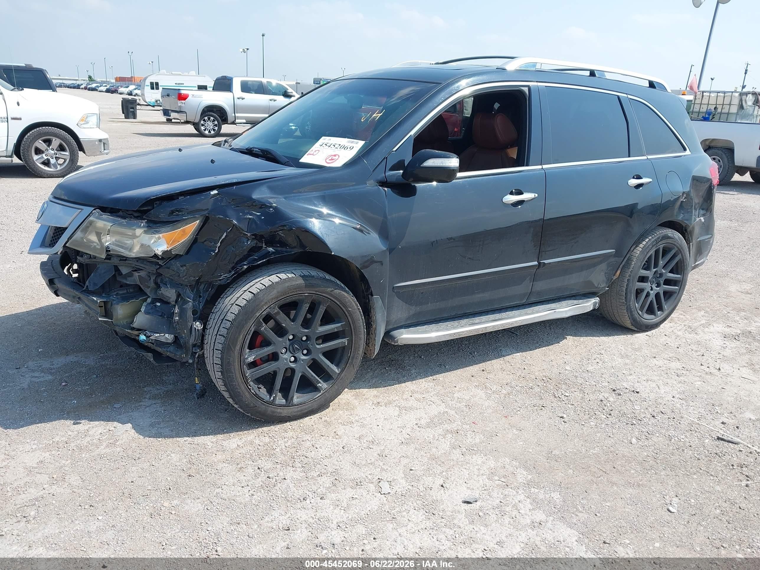 2013 Acura Mdx Advance Package Черный vin: 2HNYD2H64DH501268