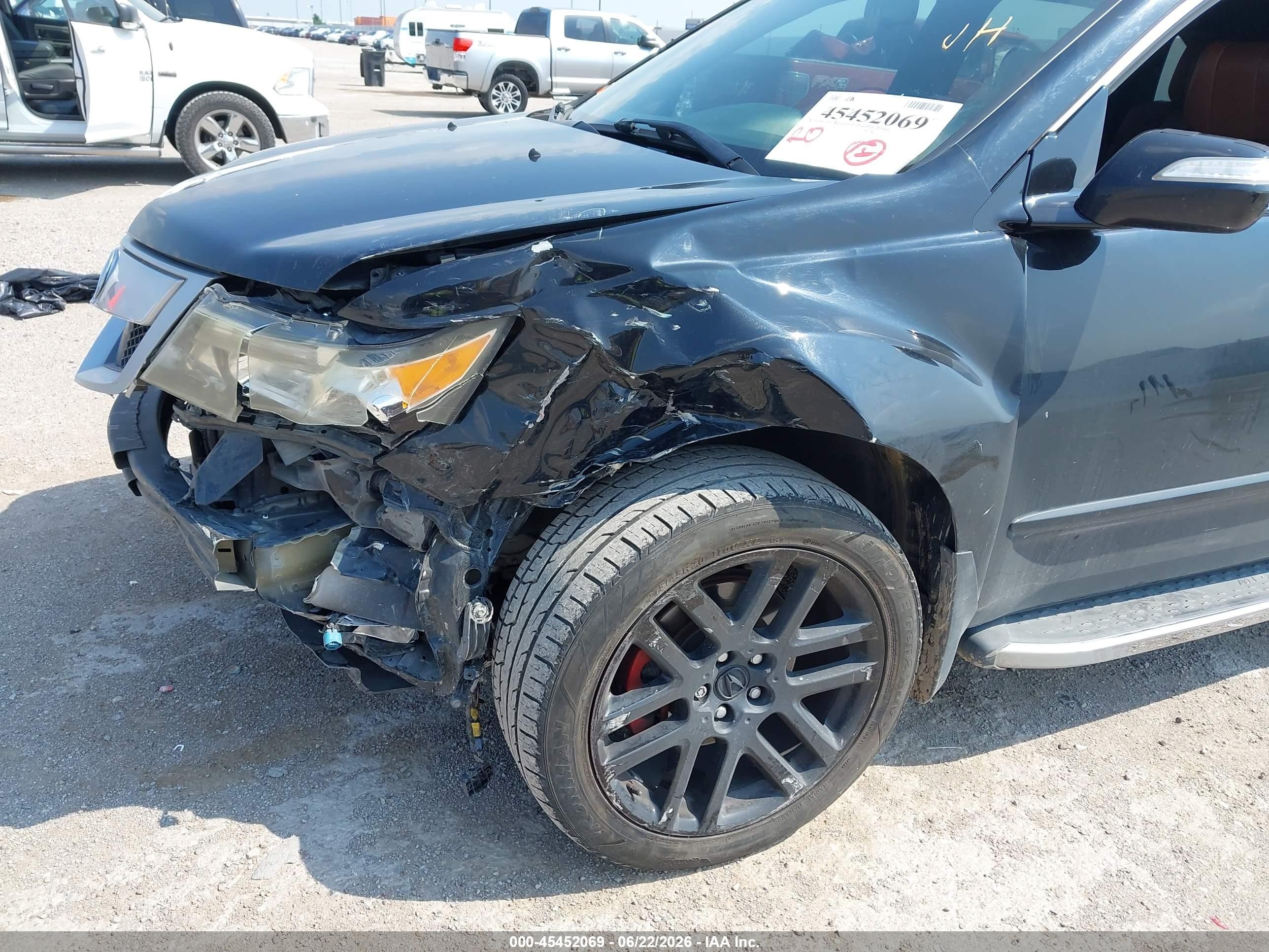 2013 Acura Mdx Advance Package Черный vin: 2HNYD2H64DH501268