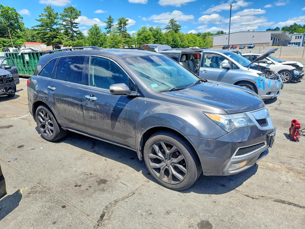 2010 Acura Mdx Technology Gray vin: 2HNYD2H65AH505681