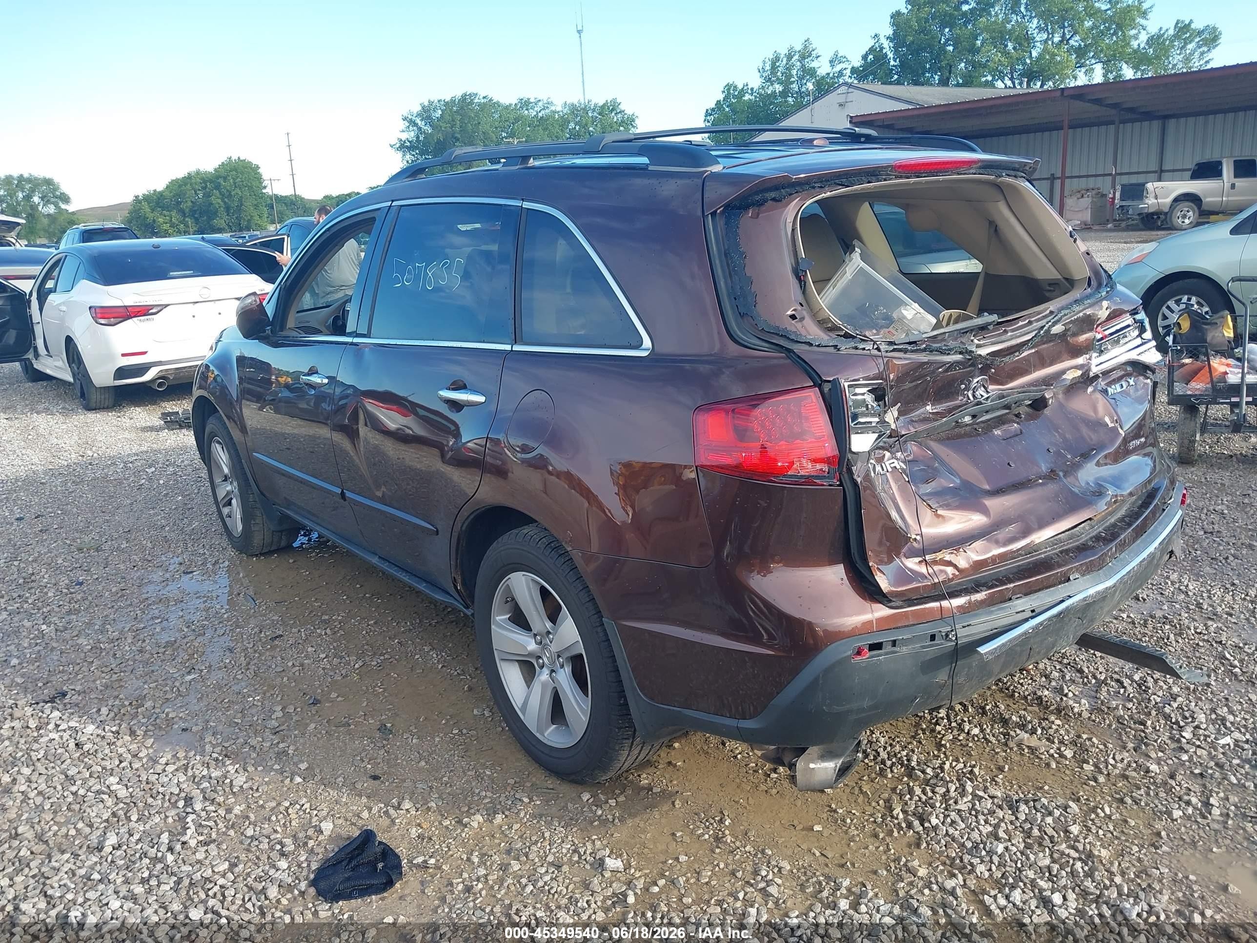 2010 Acura Mdx Technology Package Burgundy vin: 2HNYD2H65AH507835