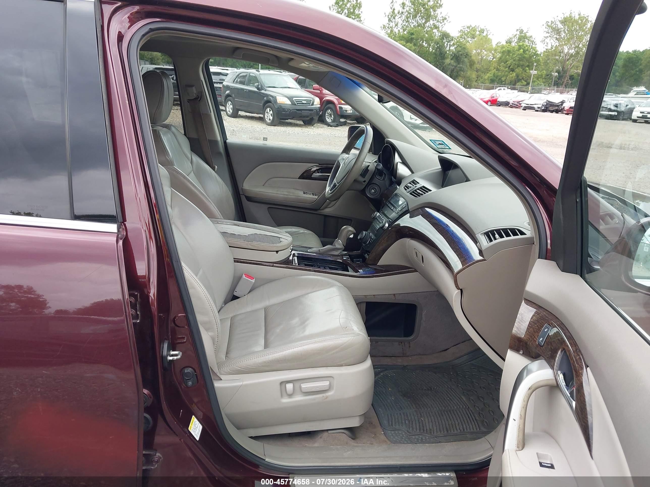 2010 Acura Mdx Technology Package Темно-бордовый vin: 2HNYD2H65AH520374