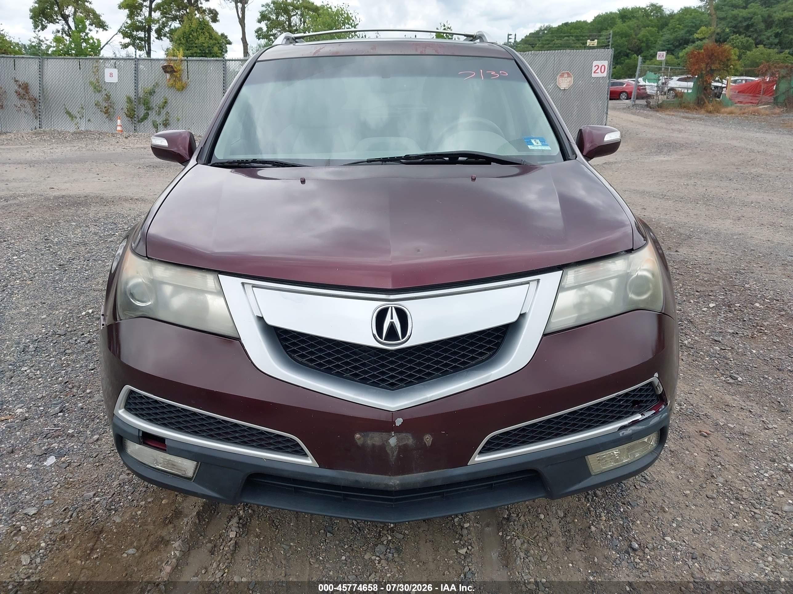 2010 Acura Mdx Technology Package Темно-бордовый vin: 2HNYD2H65AH520374