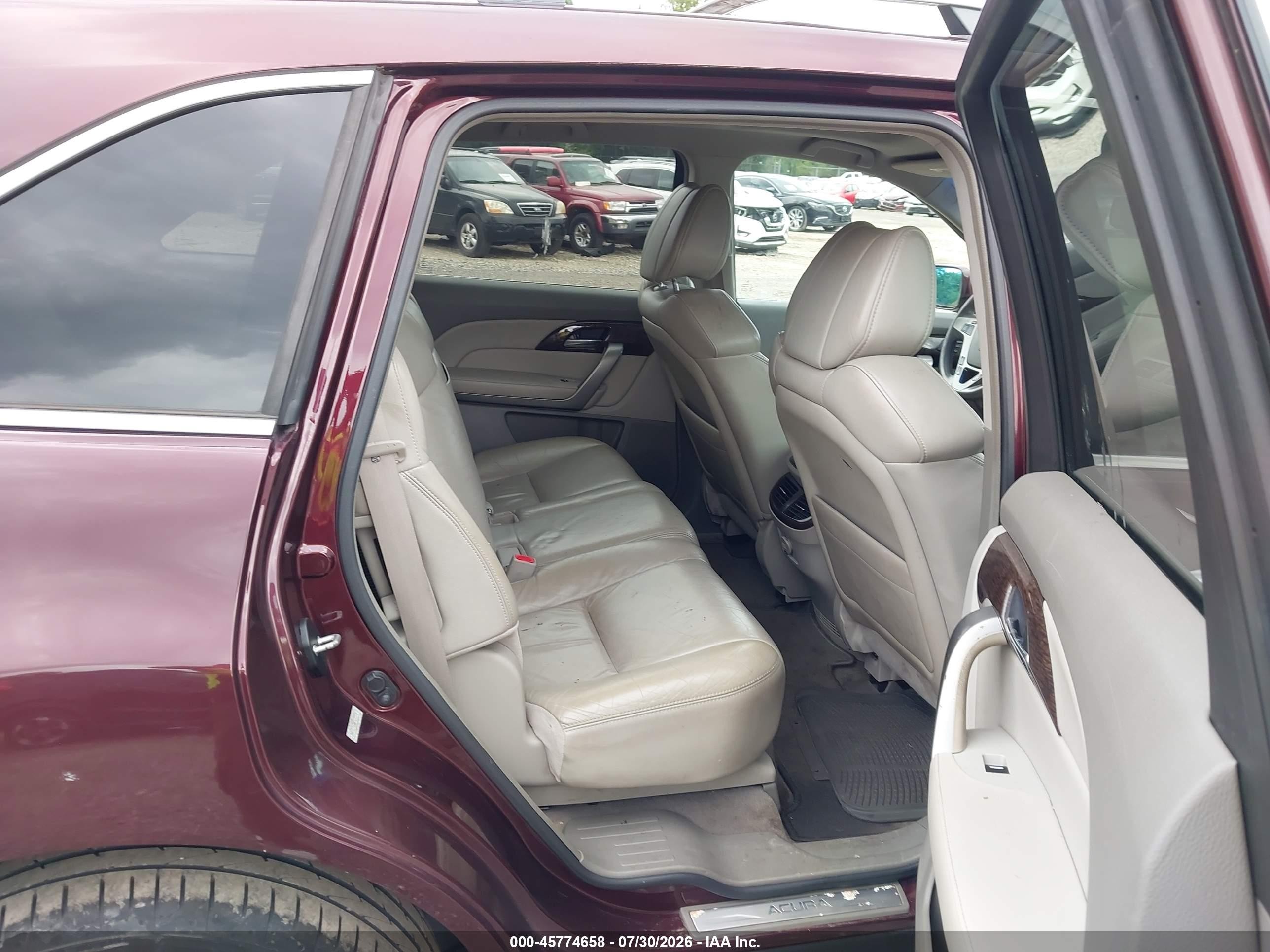 2010 Acura Mdx Technology Package Темно-бордовый vin: 2HNYD2H65AH520374