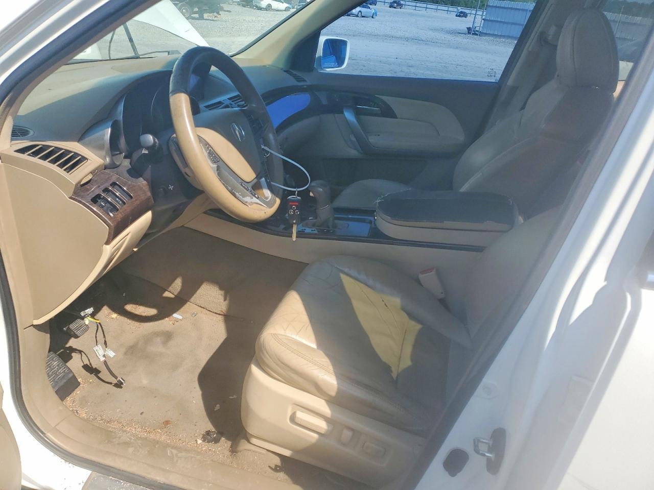 2010 Acura Mdx Technology White vin: 2HNYD2H65AH528376