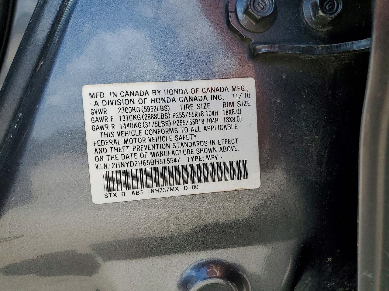 2011 Acura Mdx Technology Silver vin: 2HNYD2H65BH515547