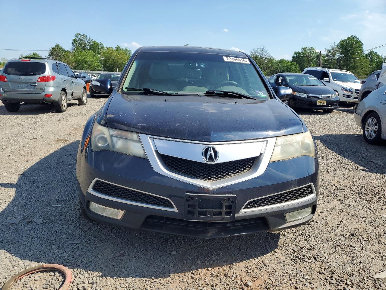 2011 Acura Mdx Blue vin: 2HNYD2H65BH539413
