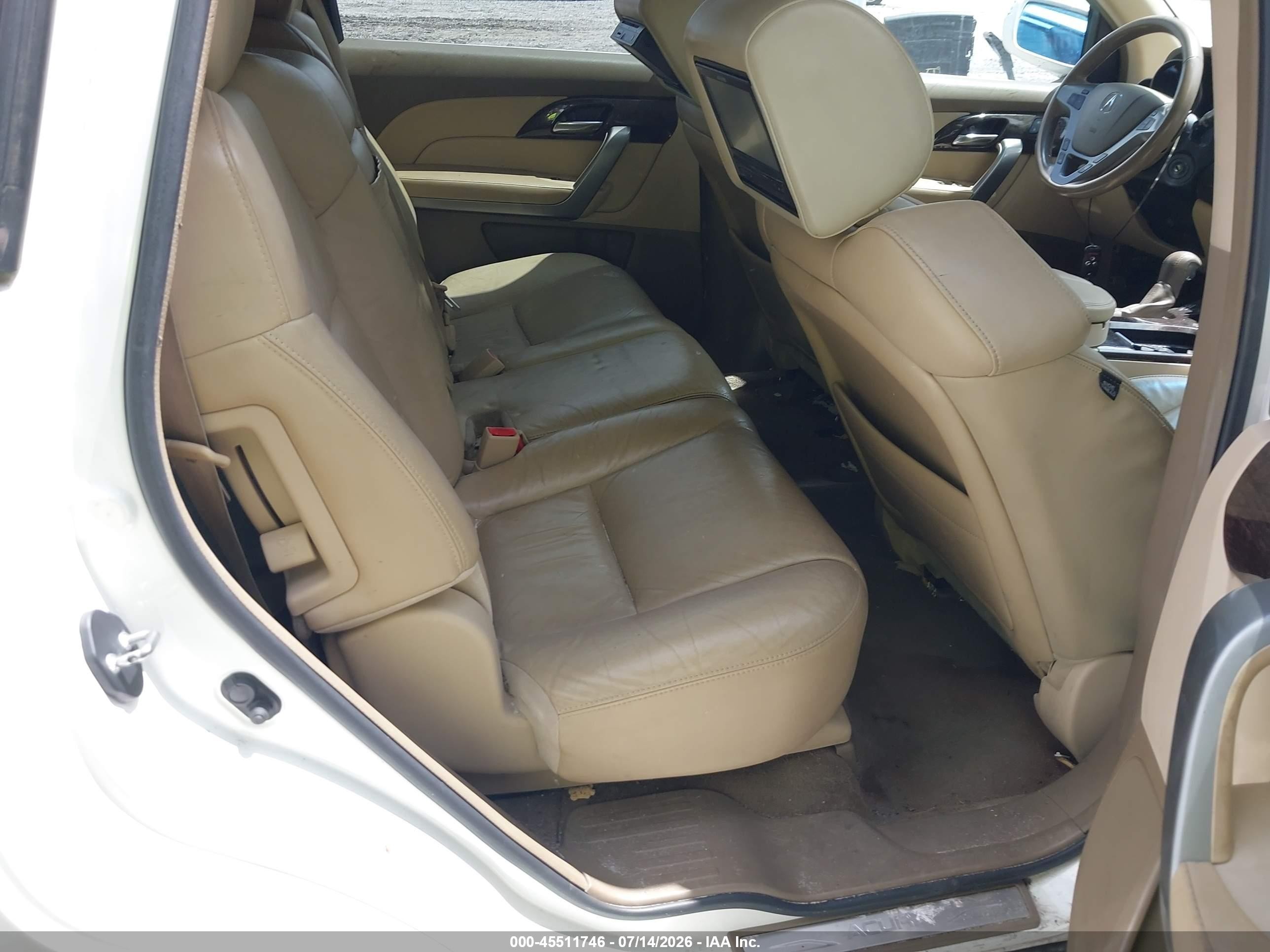 2010 Acura Mdx Technology Package White vin: 2HNYD2H66AH514020