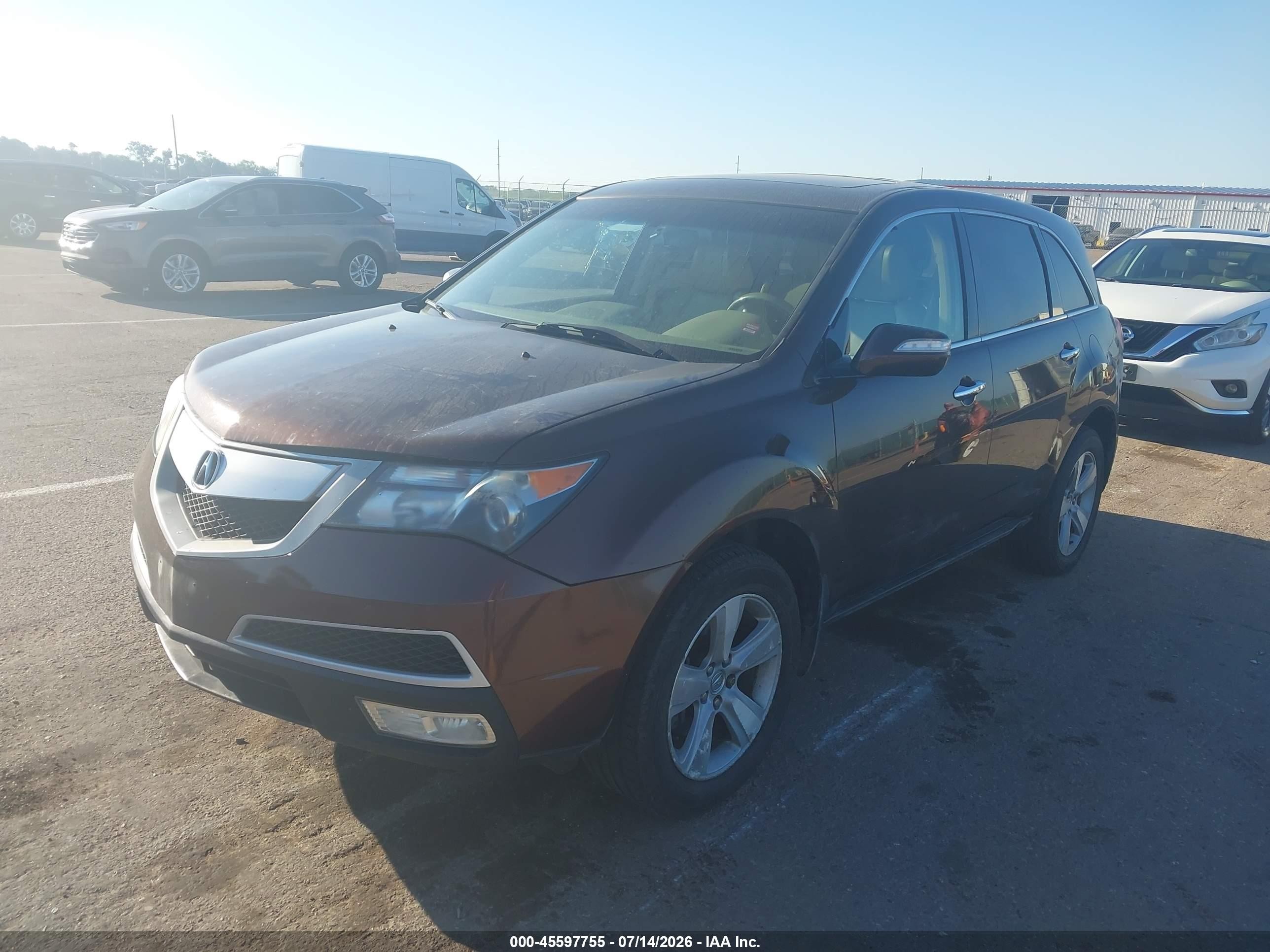 2011 Acura Mdx Technology Package Коричневый vin: 2HNYD2H66BH513323