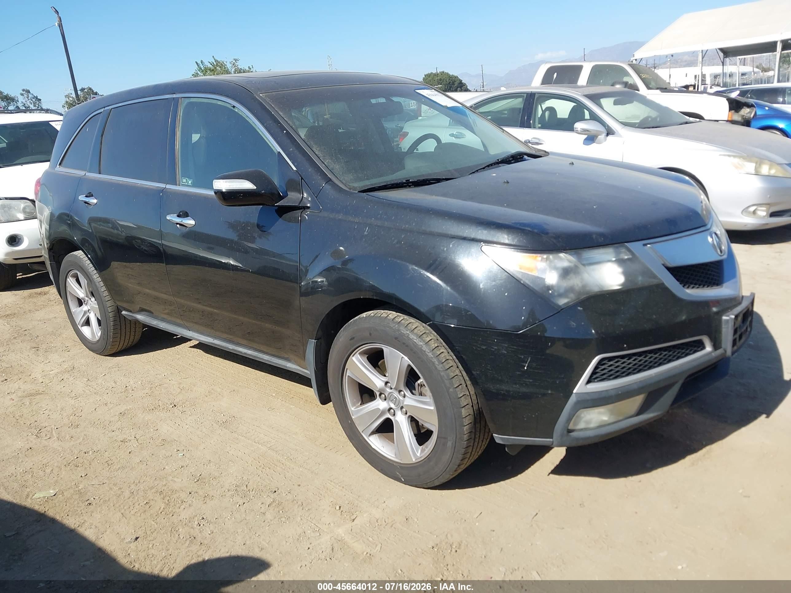 2011 Acura Mdx Technology Package Black vin: 2HNYD2H66BH514990