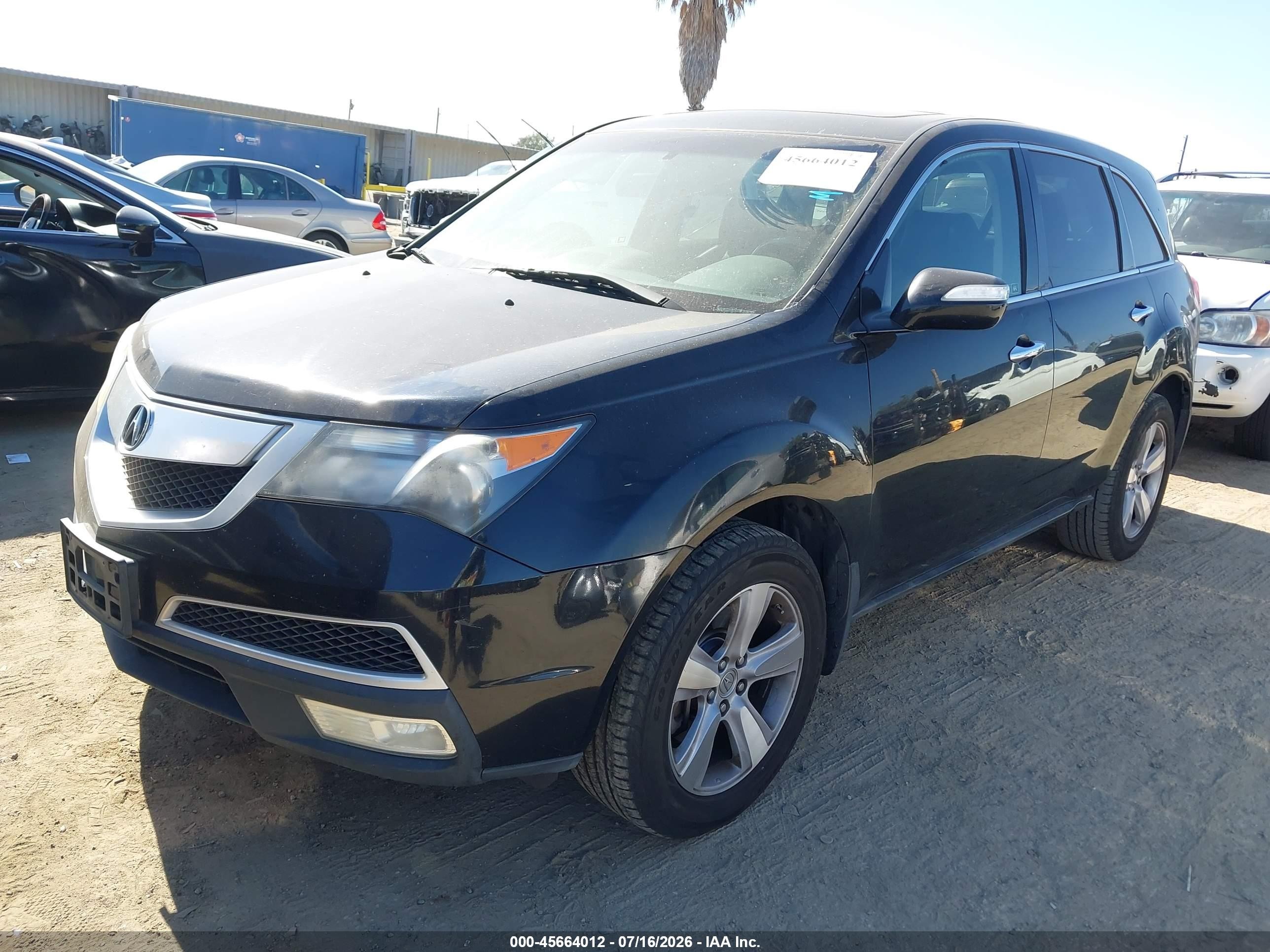 2011 Acura Mdx Technology Package Black vin: 2HNYD2H66BH514990