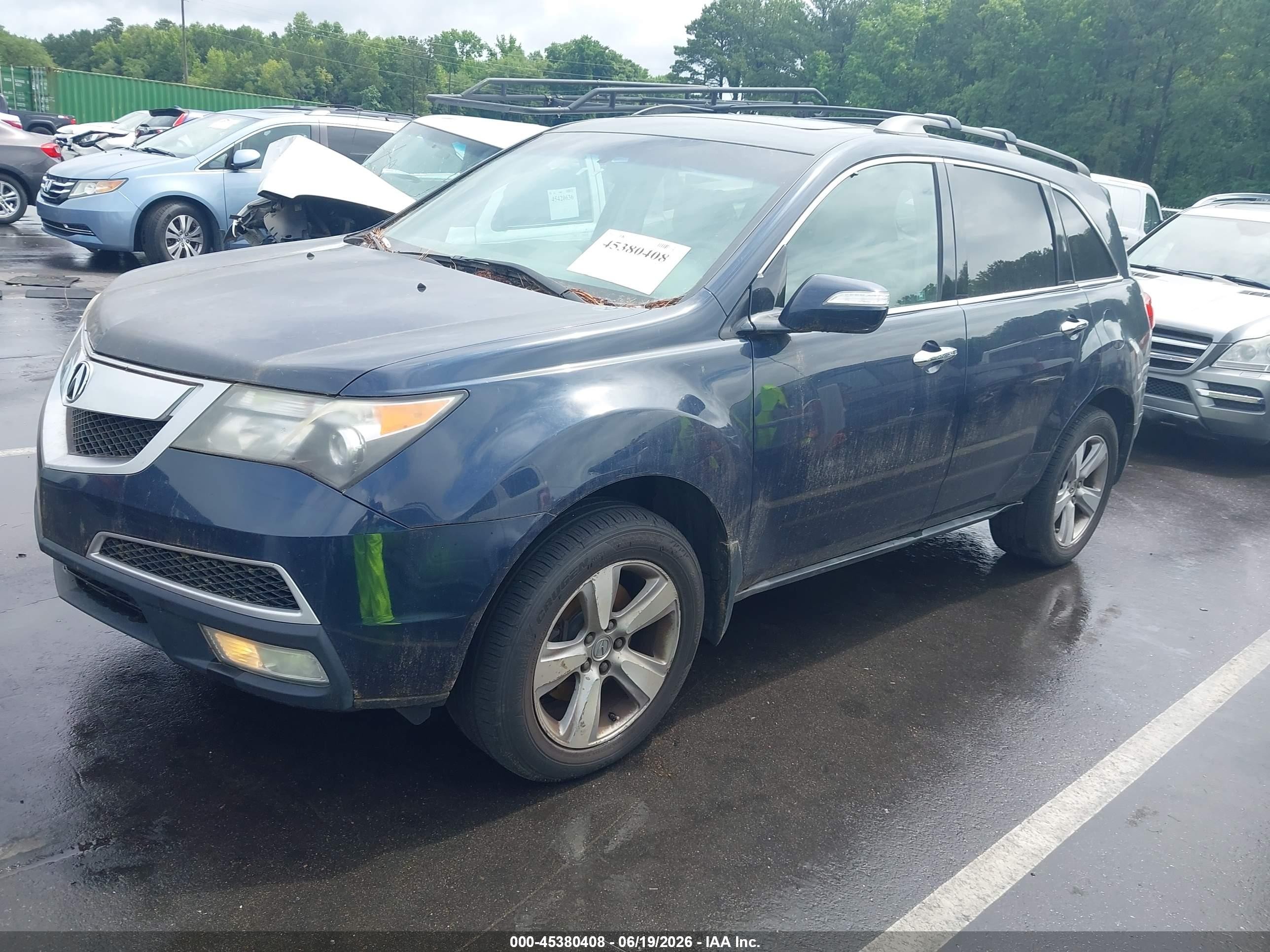 2011 Acura Mdx Technology Package Синий vin: 2HNYD2H66BH523138
