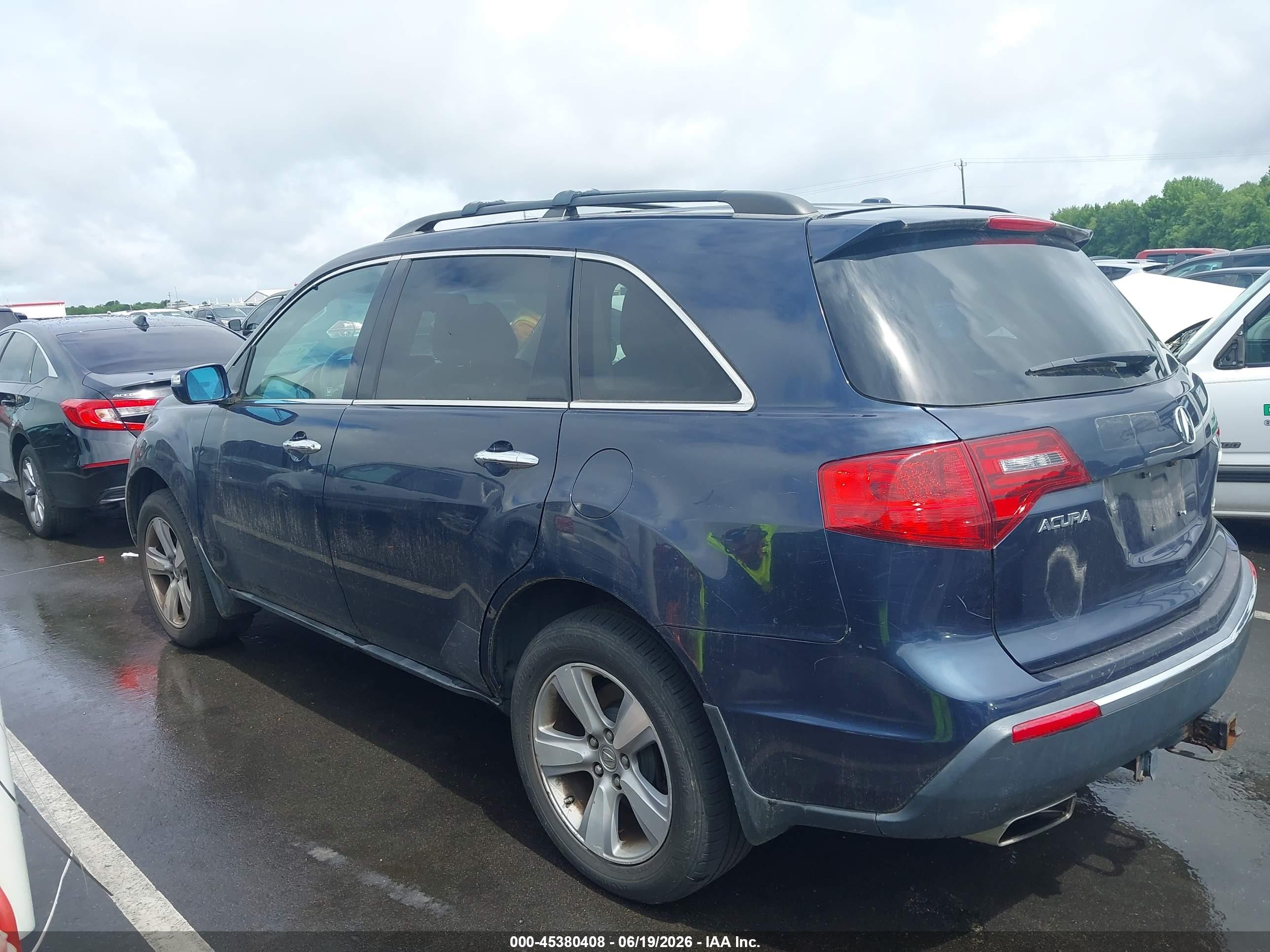 2011 Acura Mdx Technology Package Синий vin: 2HNYD2H66BH523138