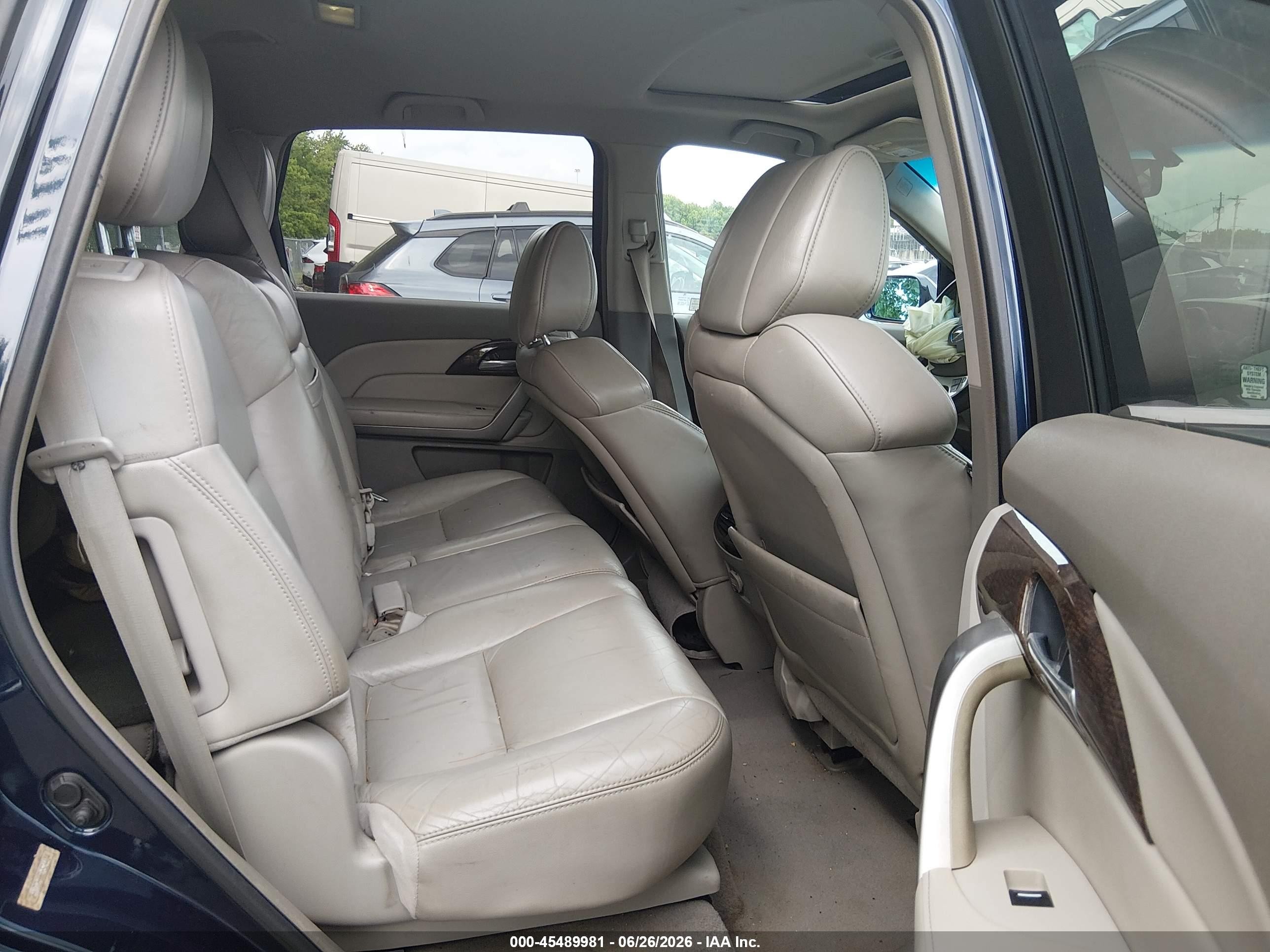 2011 Acura Mdx Technology Package Blue vin: 2HNYD2H66BH524404