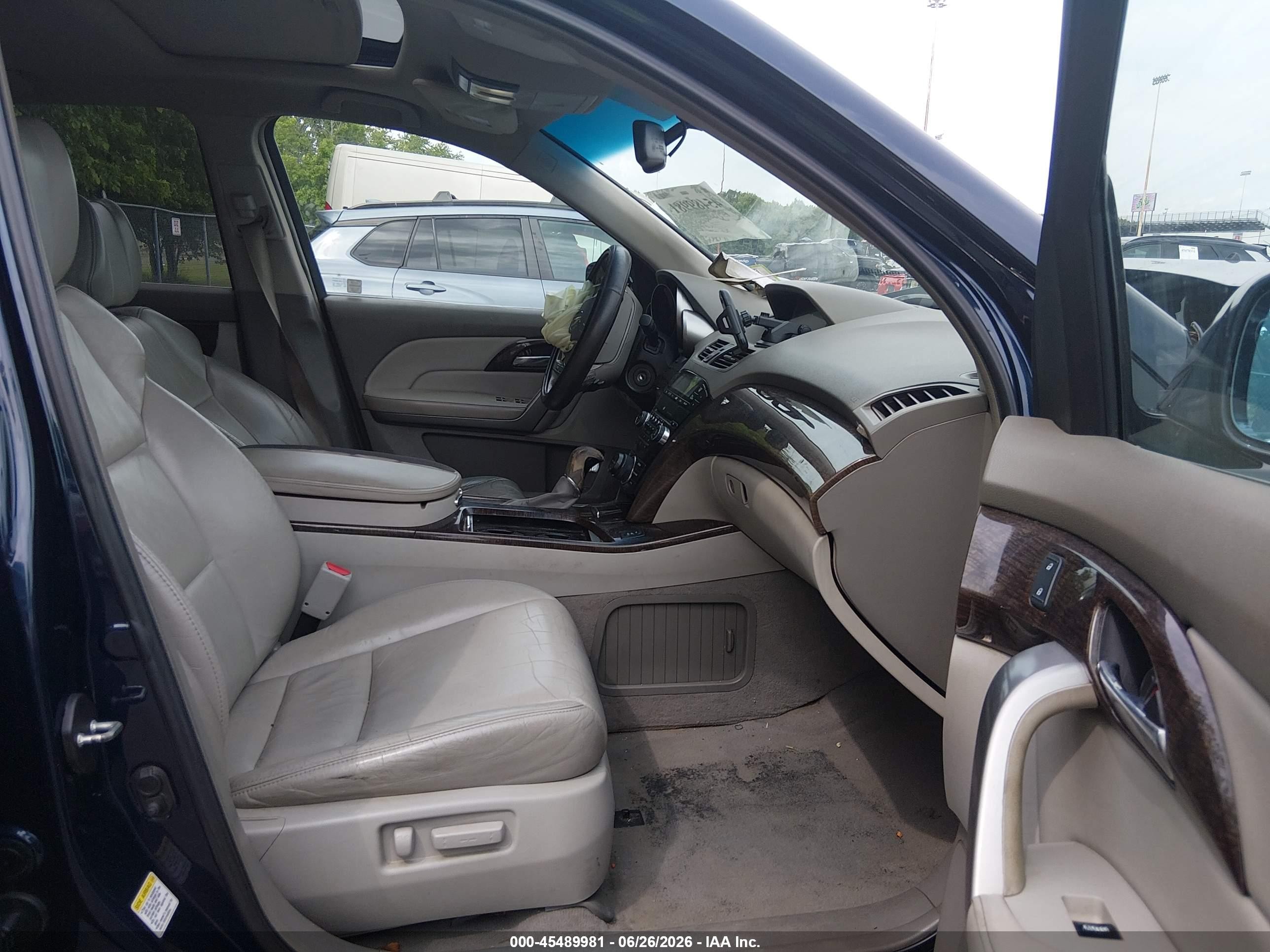2011 Acura Mdx Technology Package Blue vin: 2HNYD2H66BH524404