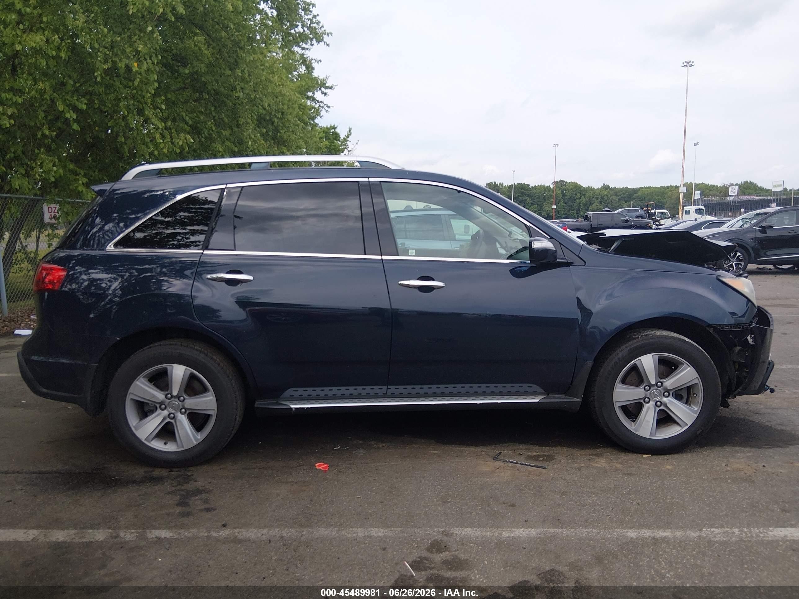 2011 Acura Mdx Technology Package Blue vin: 2HNYD2H66BH524404