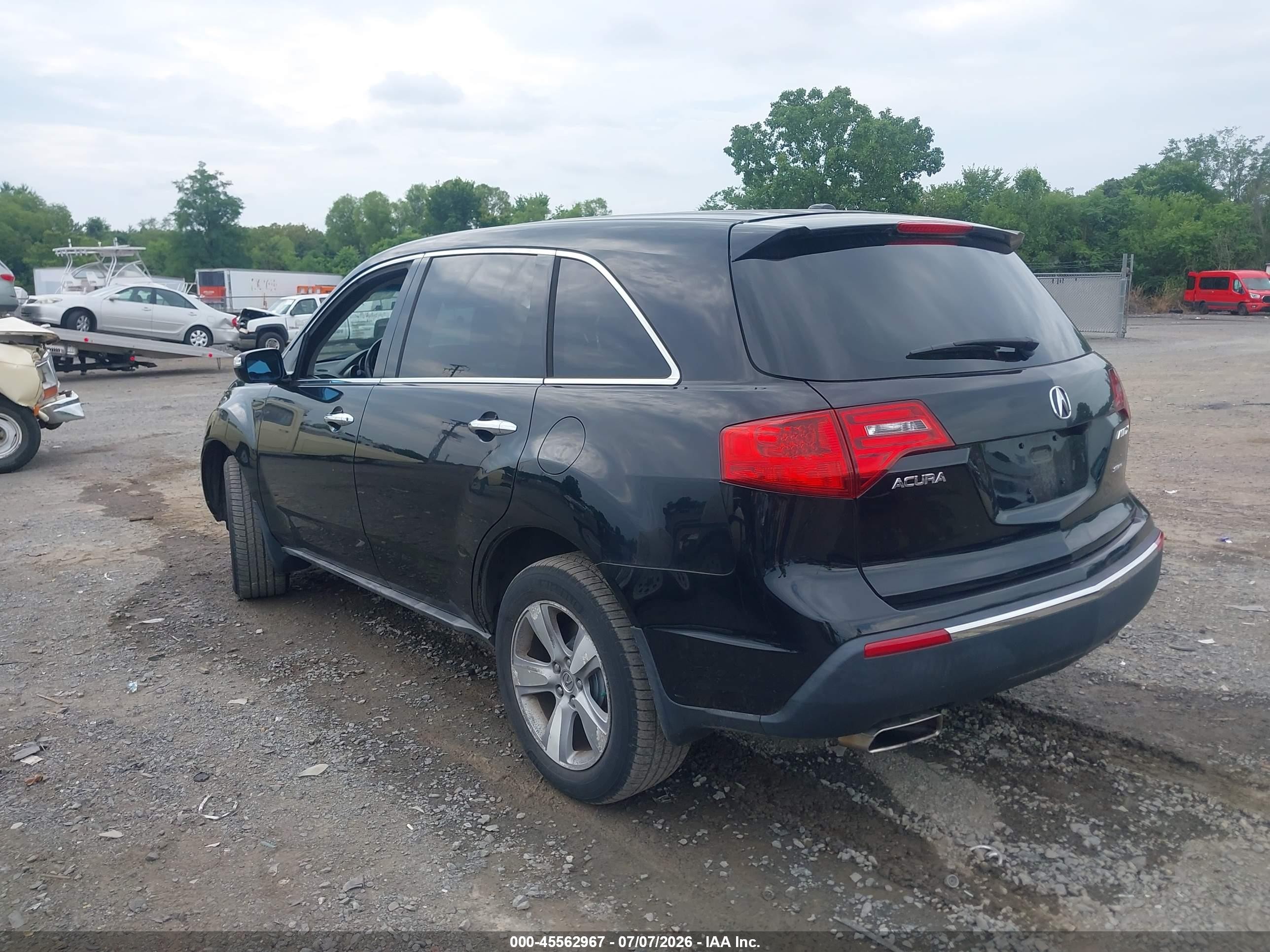 2011 Acura Mdx Technology Package Black vin: 2HNYD2H66BH531353