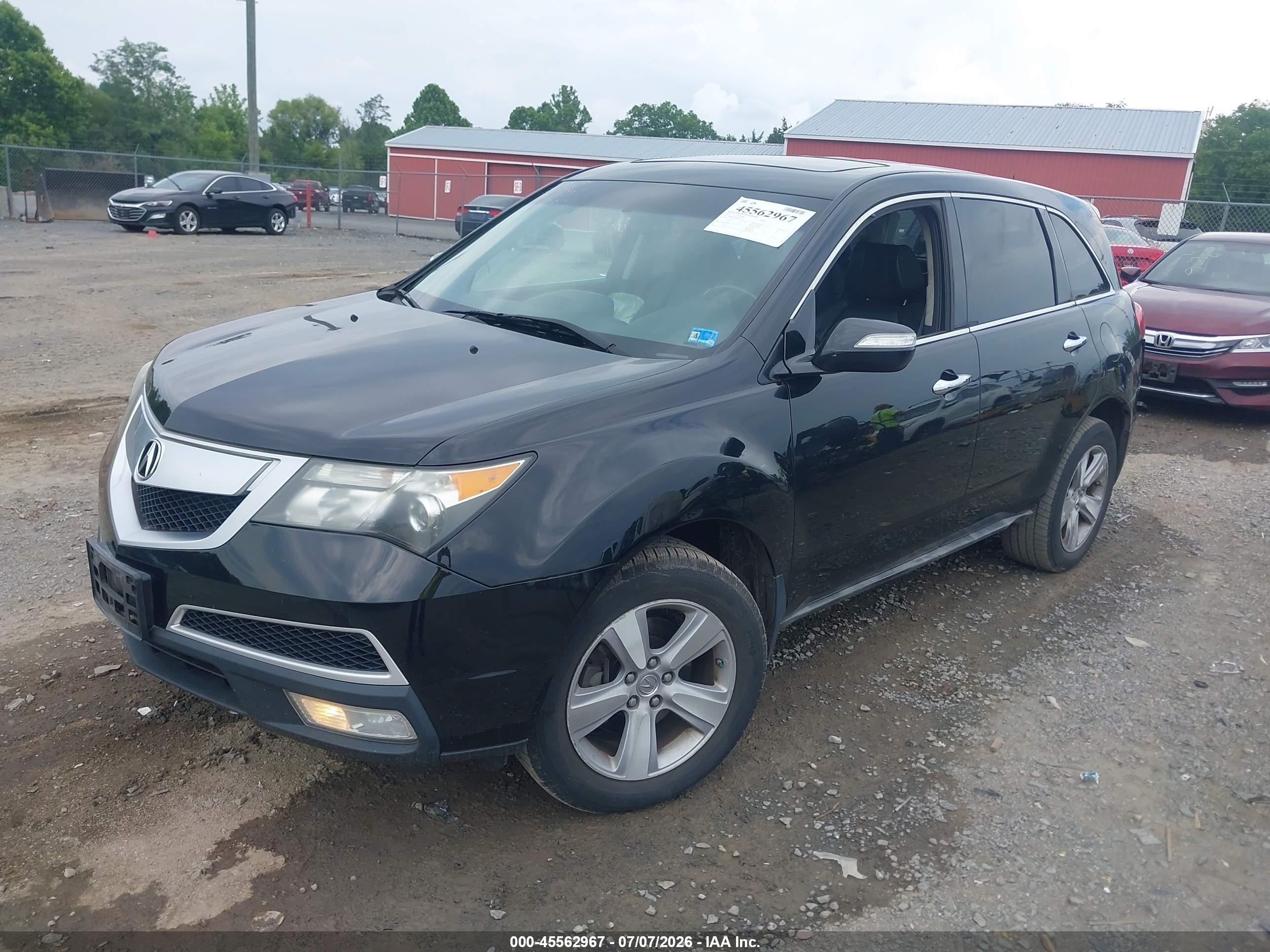 2011 Acura Mdx Technology Package Black vin: 2HNYD2H66BH531353
