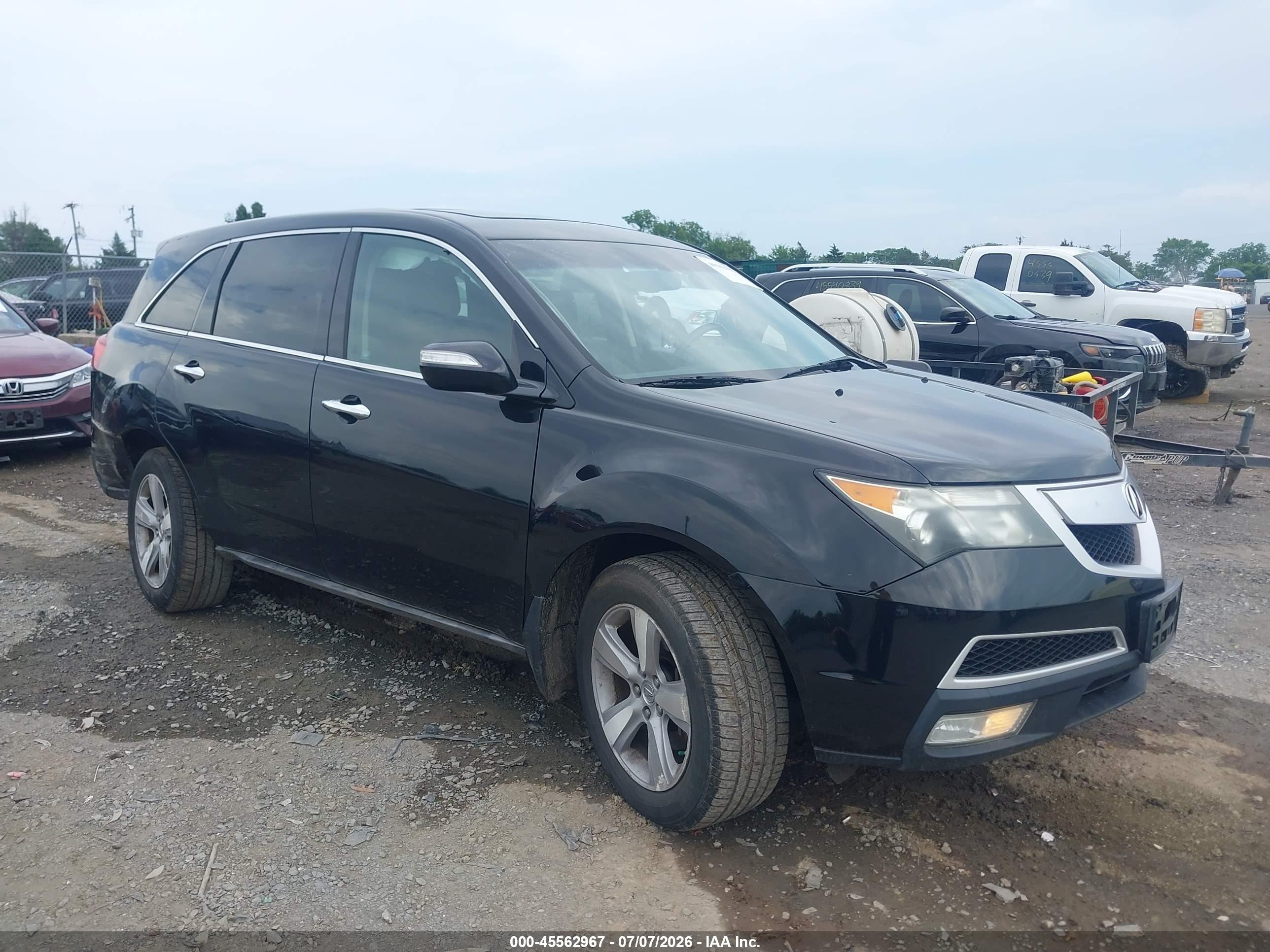 2011 Acura Mdx Technology Package Black vin: 2HNYD2H66BH531353