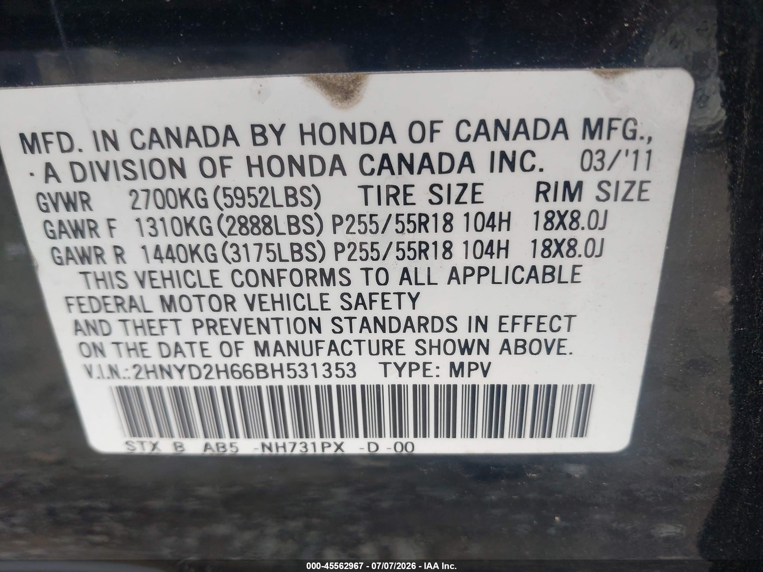 2011 Acura Mdx Technology Package Black vin: 2HNYD2H66BH531353