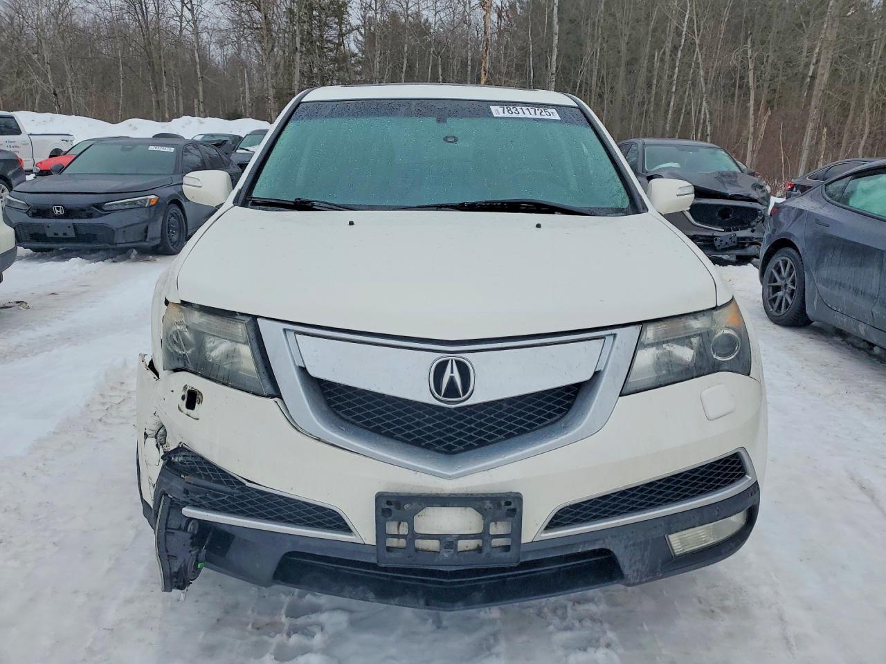 2012 Acura Mdx Advance White vin: 2HNYD2H66CH002731