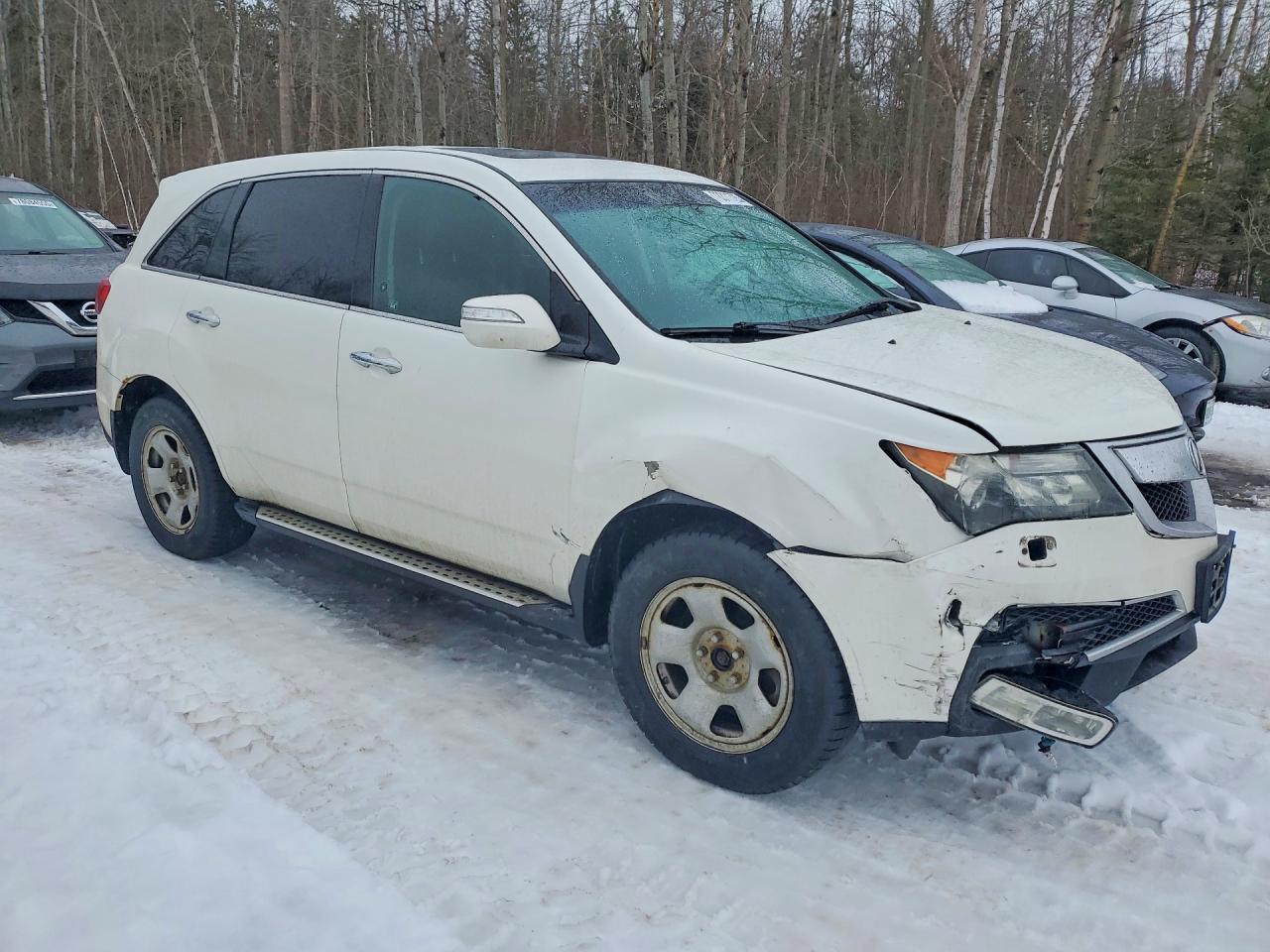2012 Acura Mdx Advance White vin: 2HNYD2H66CH002731