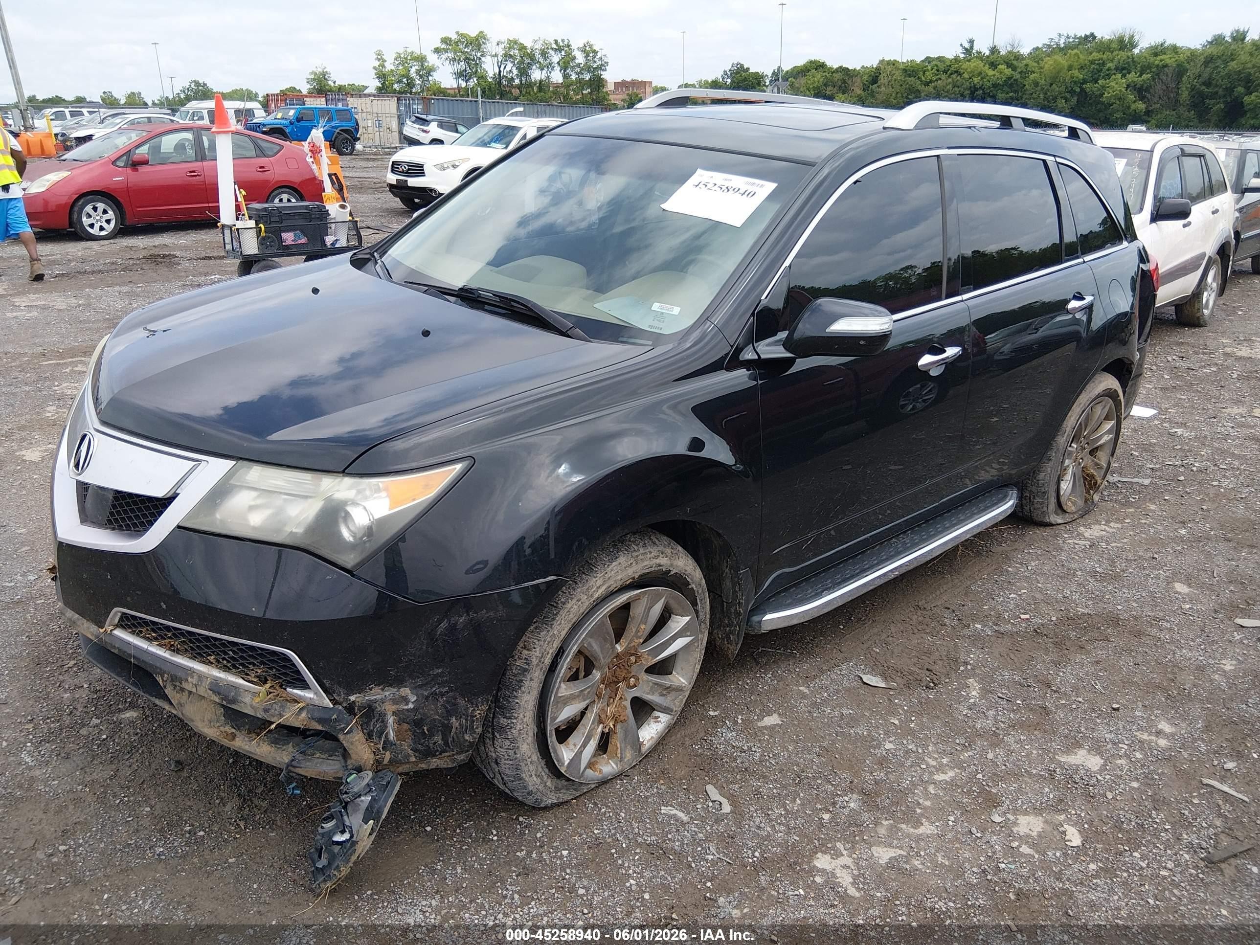 2012 Acura Mdx Advance Package Black vin: 2HNYD2H66CH531662
