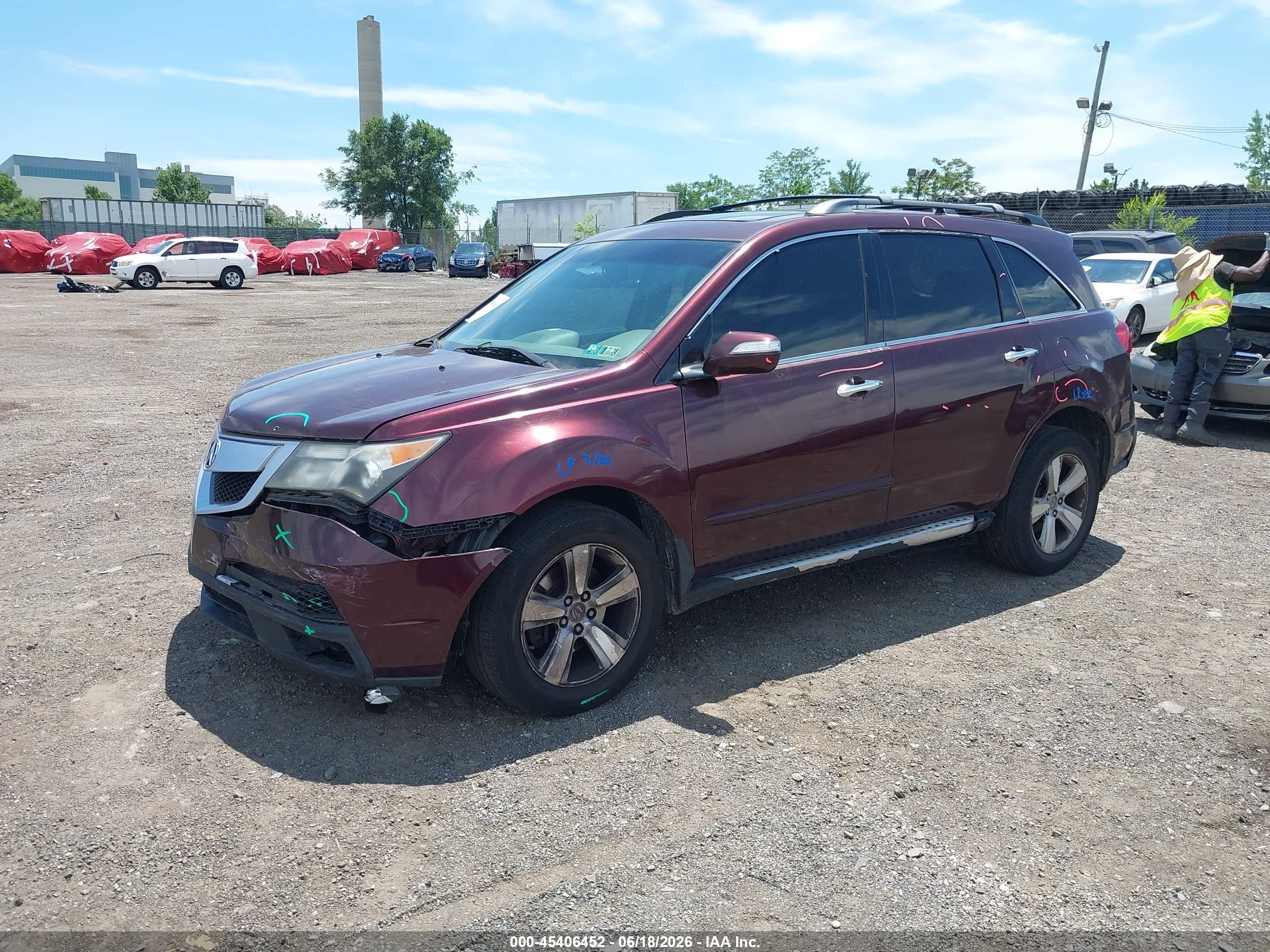 2011 Acura Mdx Technology Package Бордовый vin: 2HNYD2H67BH502301