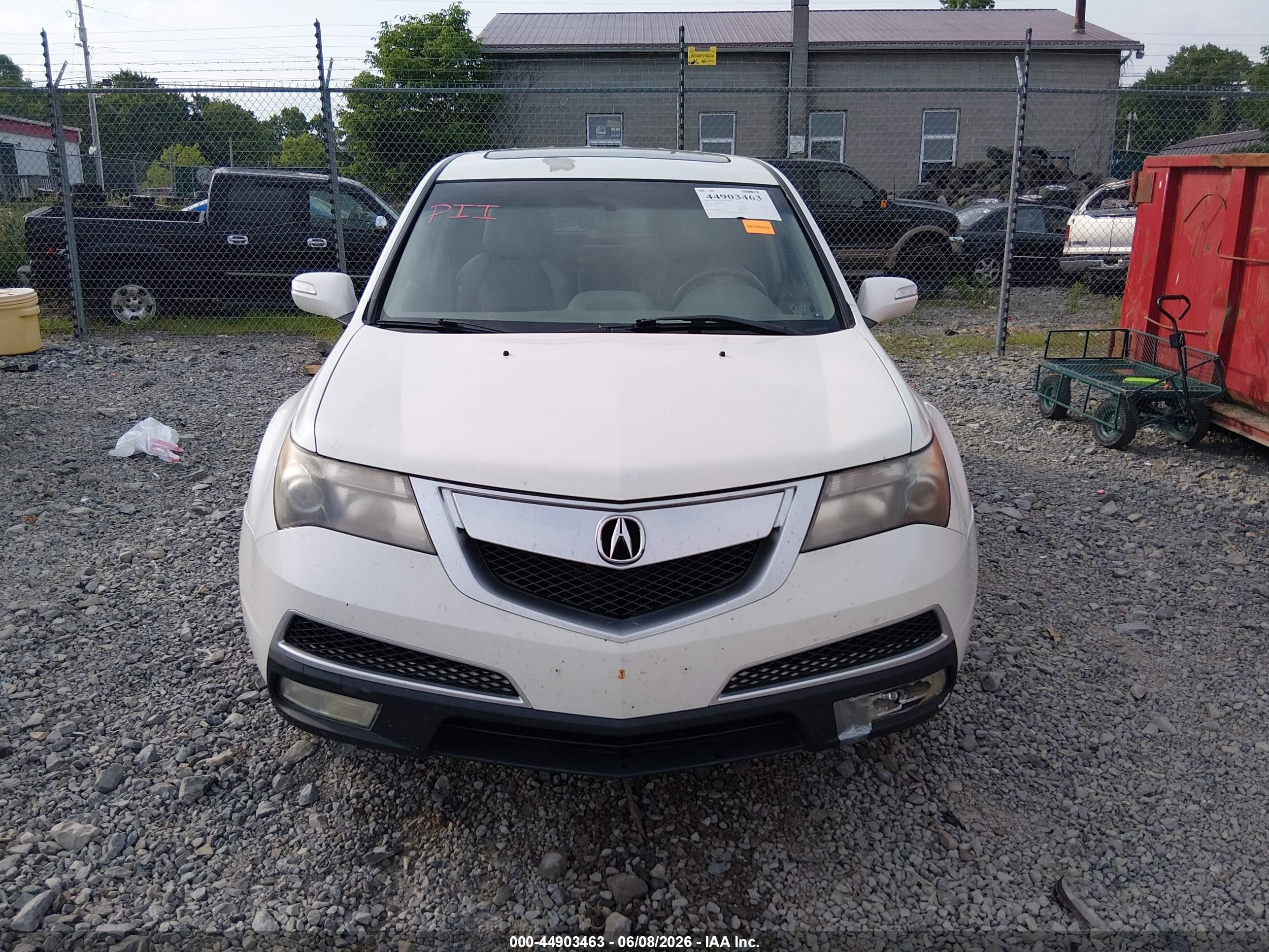 2011 Acura Mdx Technology Package Белый vin: 2HNYD2H67BH506607