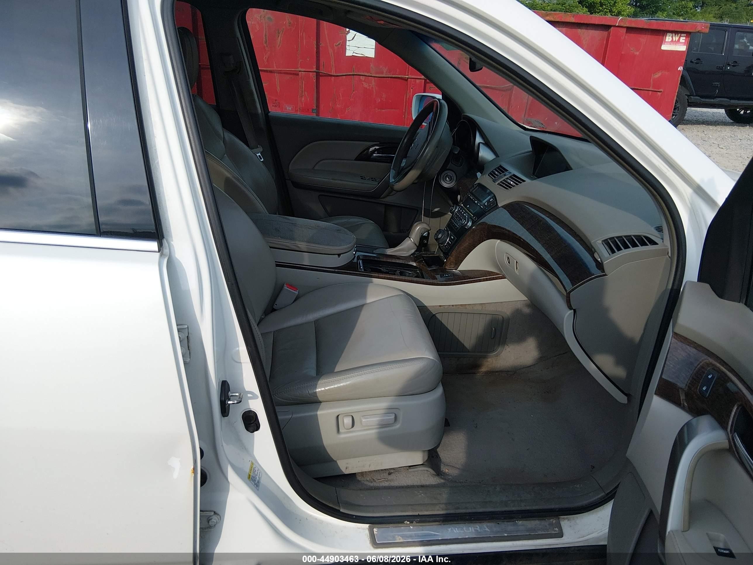 2011 Acura Mdx Technology Package Белый vin: 2HNYD2H67BH506607