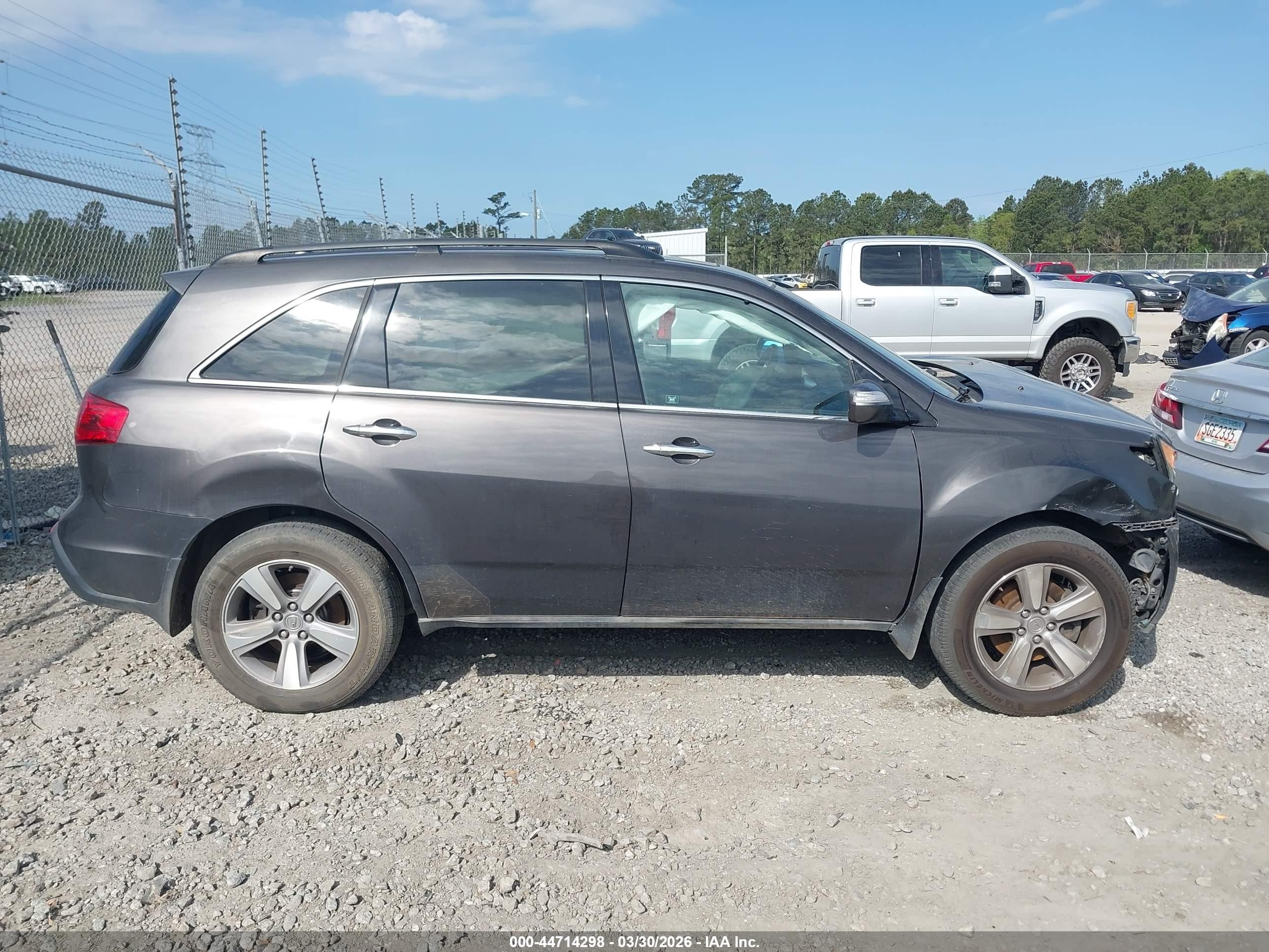 2011 Acura Mdx Technology Package Gray vin: 2HNYD2H67BH530910