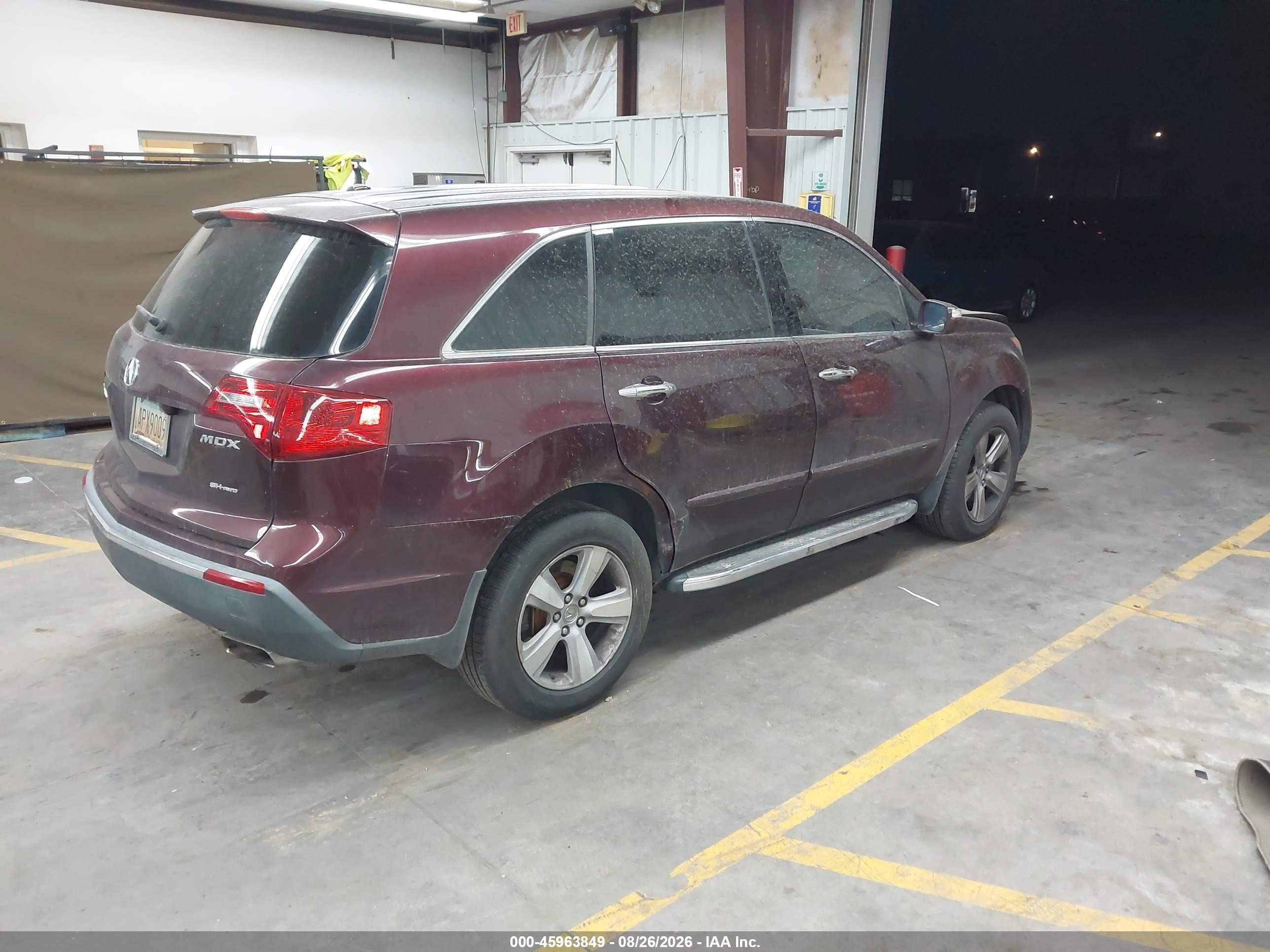 2011 Acura Mdx Technology Package Burgundy vin: 2HNYD2H67BH532253