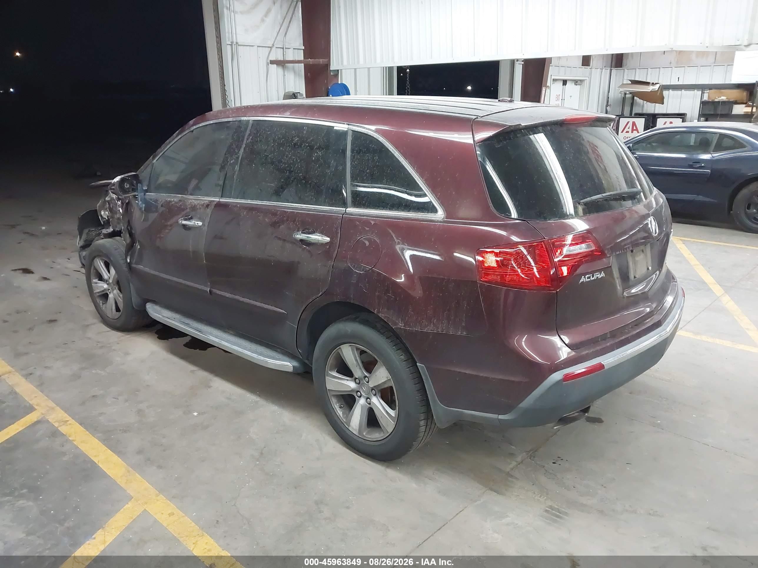 2011 Acura Mdx Technology Package Burgundy vin: 2HNYD2H67BH532253