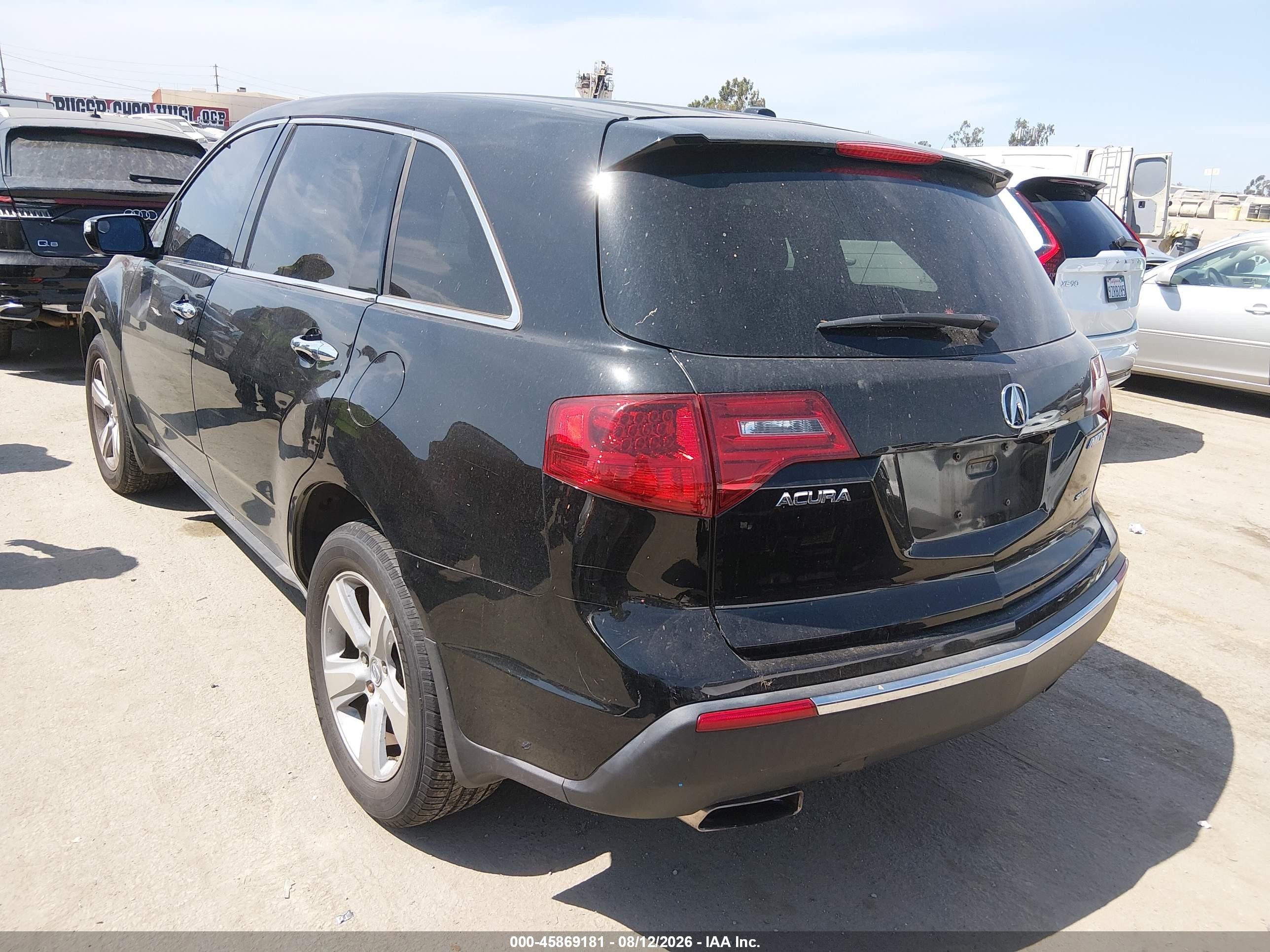 2011 Acura Mdx Technology Package Black vin: 2HNYD2H67BH544533