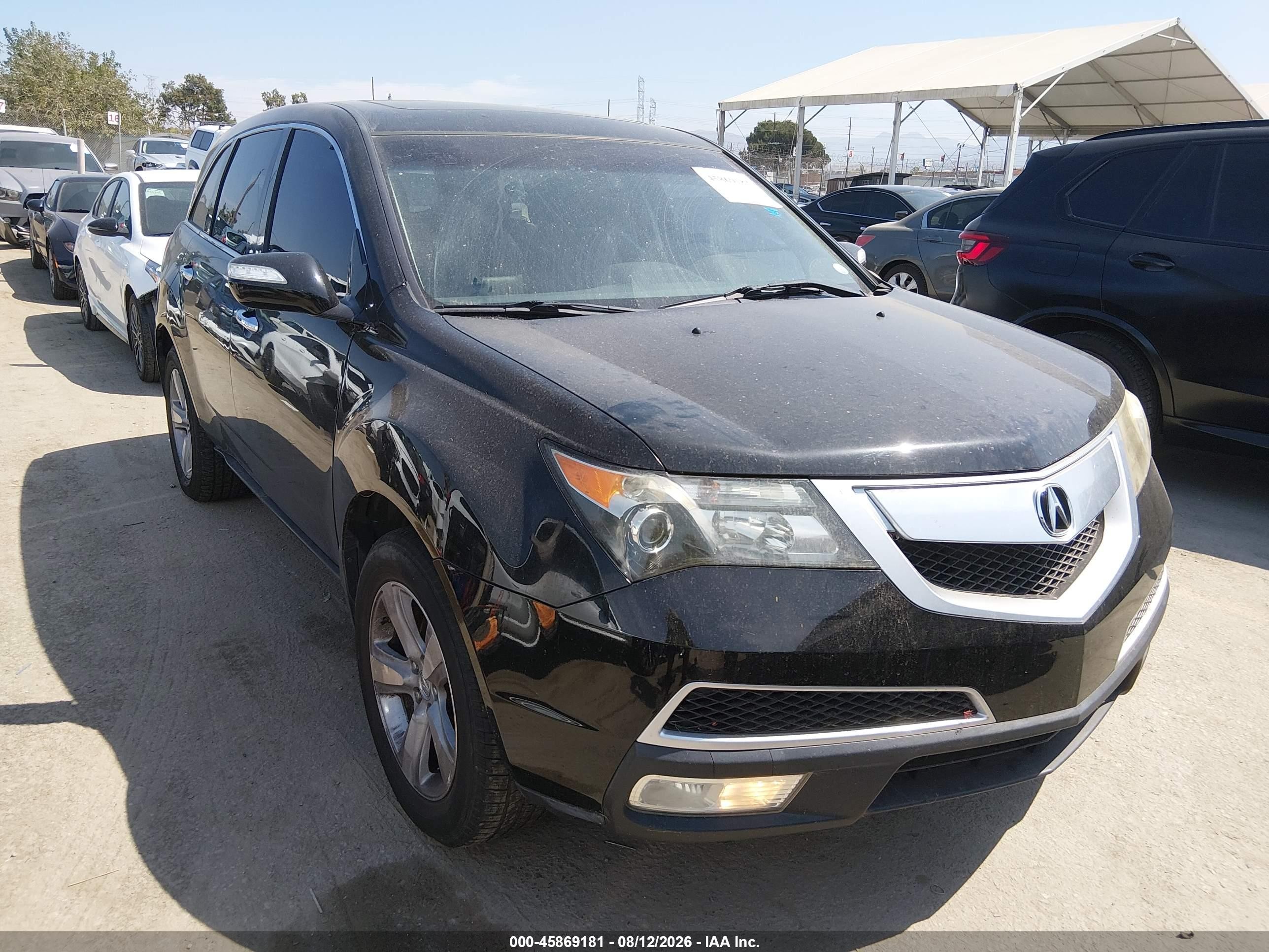 2011 Acura Mdx Technology Package Black vin: 2HNYD2H67BH544533