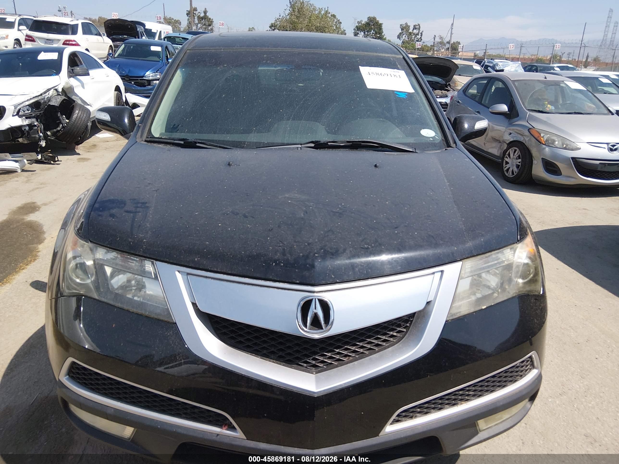 2011 Acura Mdx Technology Package Black vin: 2HNYD2H67BH544533