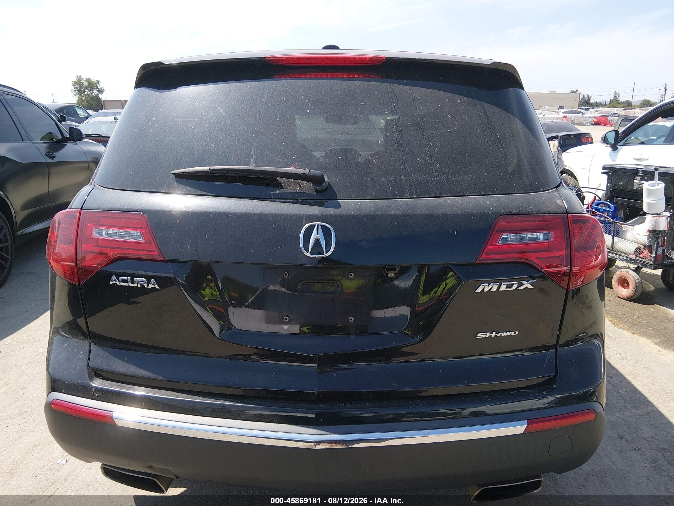 2011 Acura Mdx Technology Package Black vin: 2HNYD2H67BH544533