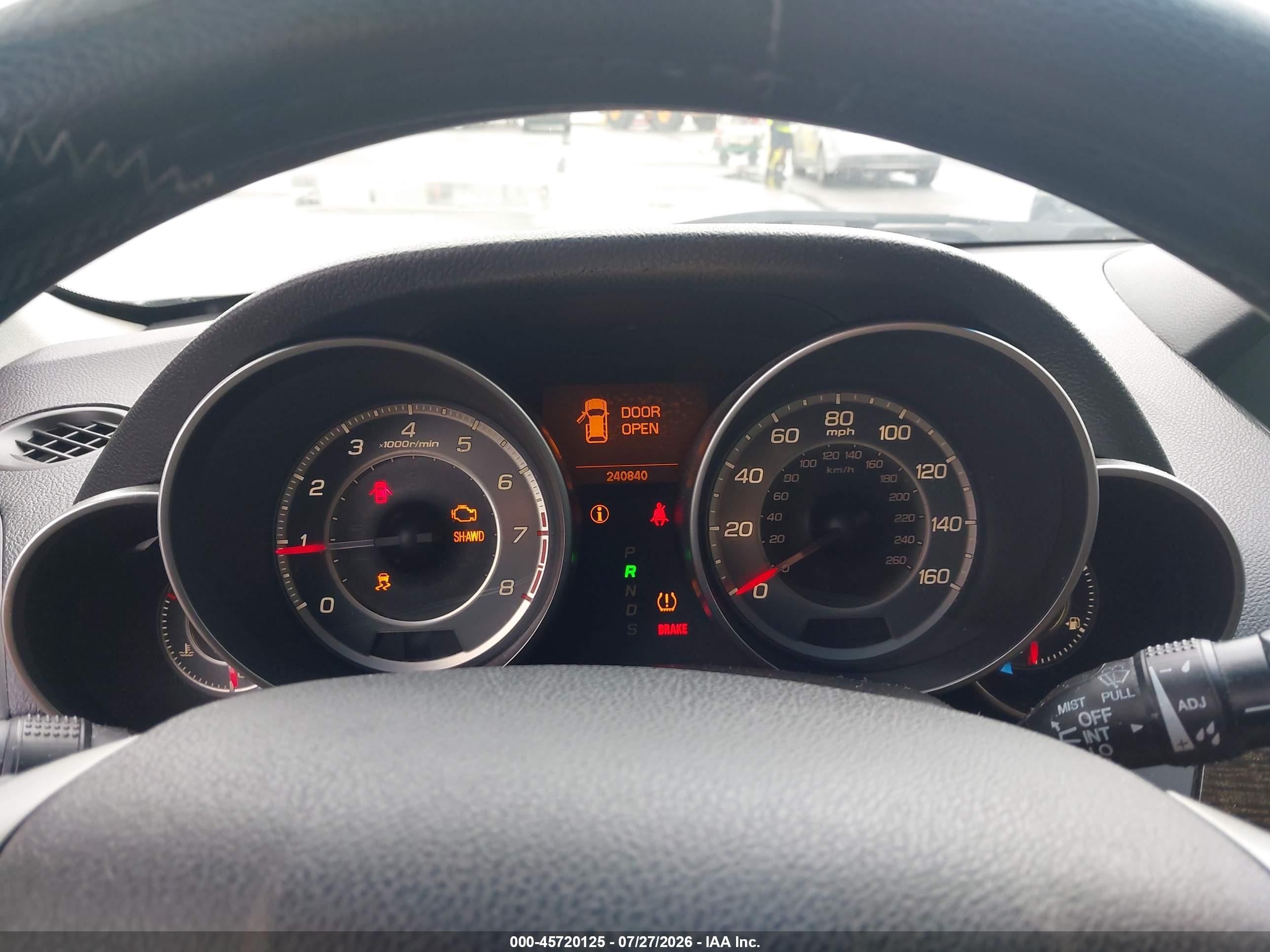 2011 Acura Mdx Technology Package Серый vin: 2HNYD2H67BH550137