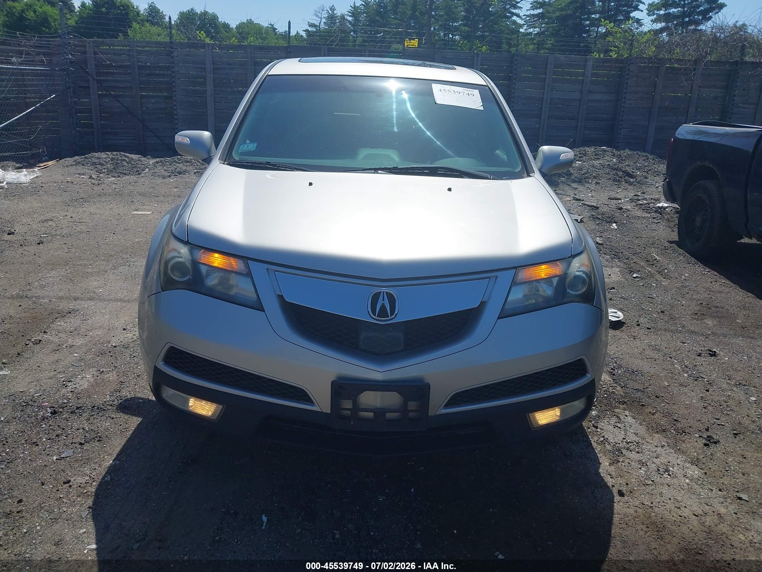 2012 Acura Mdx Advance Package Silver vin: 2HNYD2H67CH504115