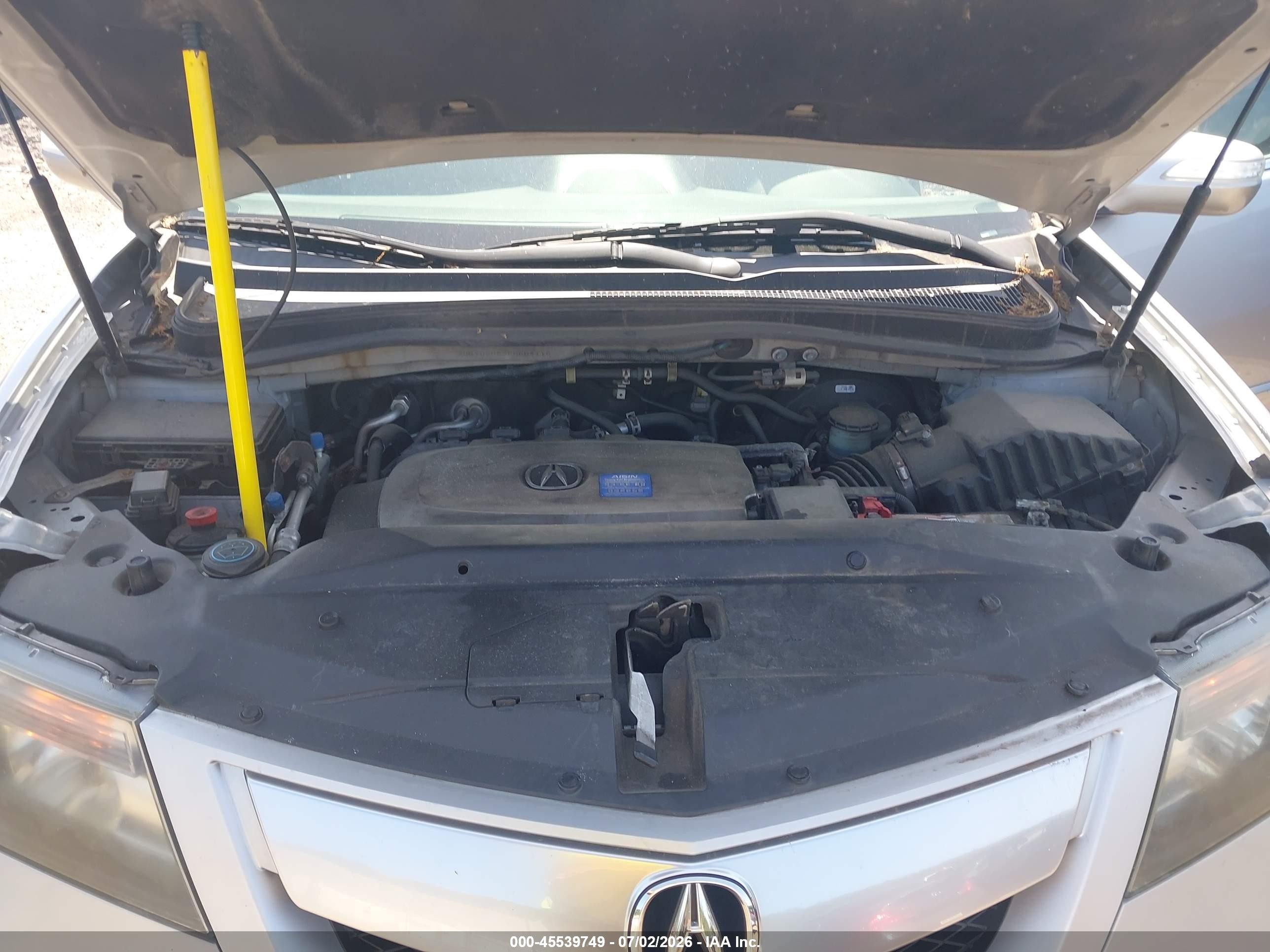 2012 Acura Mdx Advance Package Silver vin: 2HNYD2H67CH504115