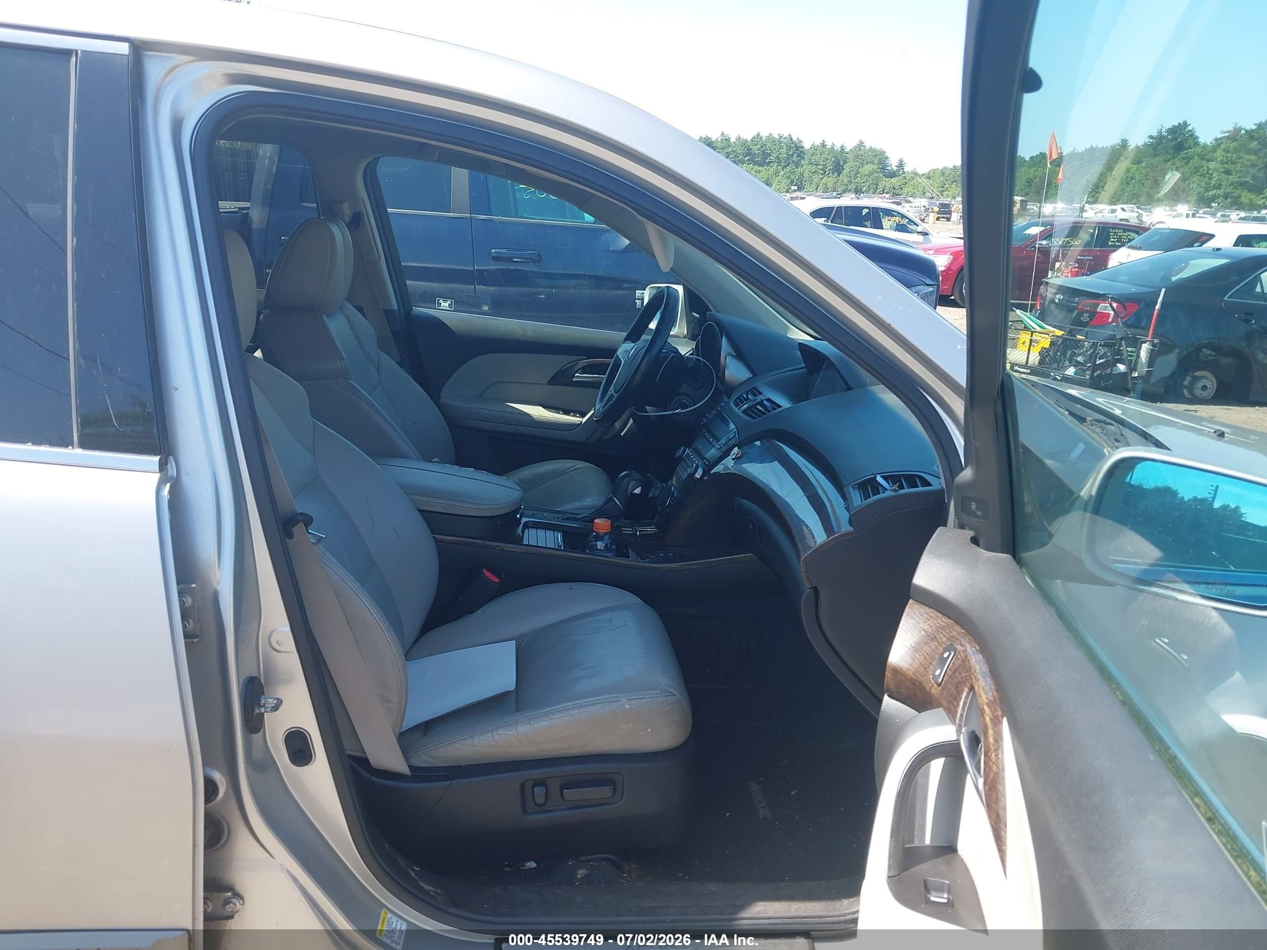2012 Acura Mdx Advance Package Silver vin: 2HNYD2H67CH504115