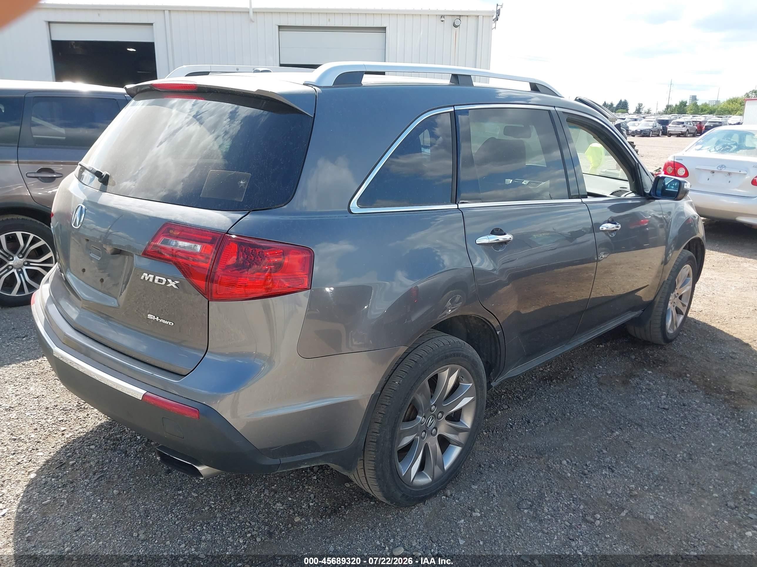 2012 Acura Mdx Advance Package Gray vin: 2HNYD2H67CH513560