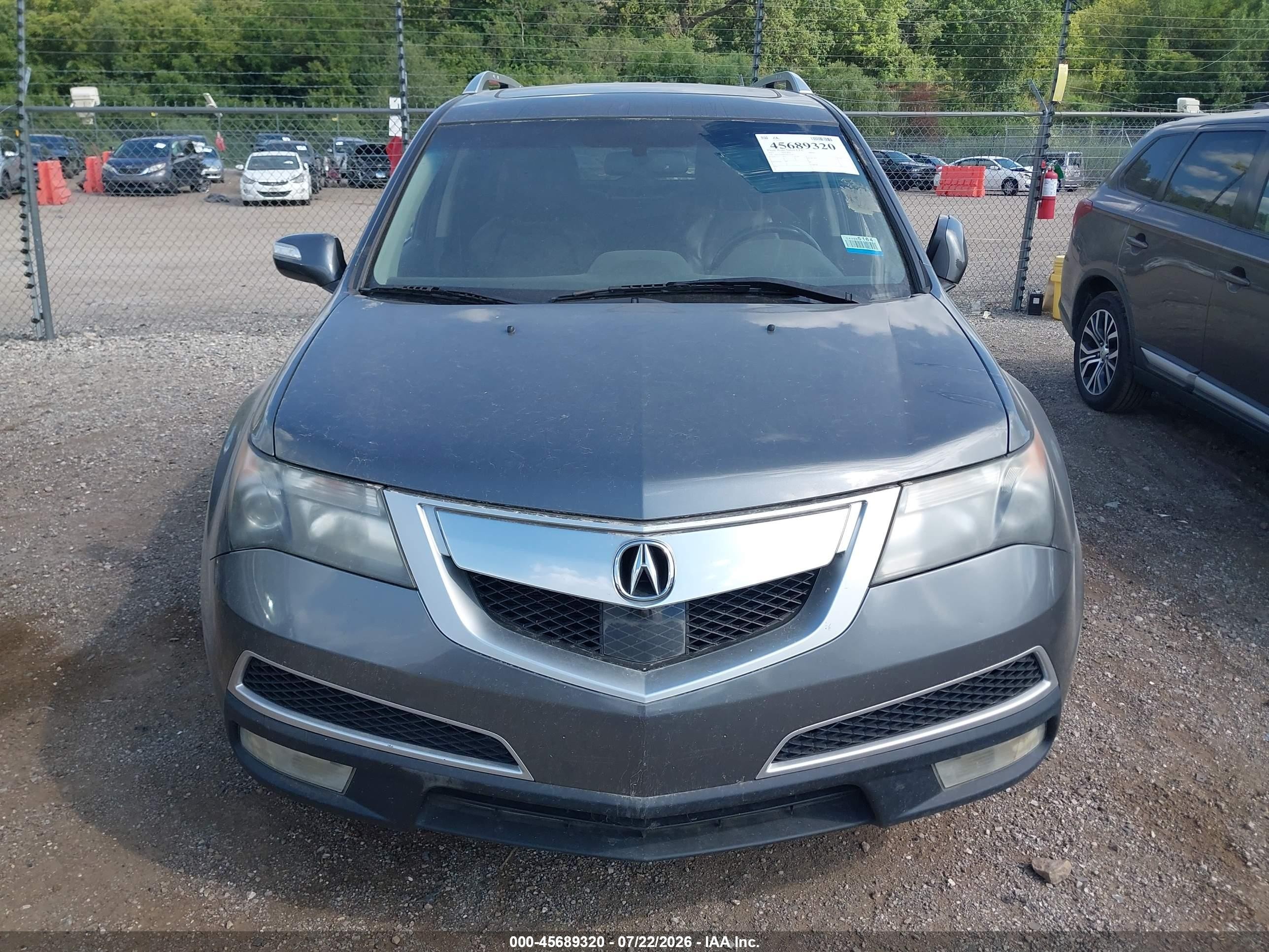 2012 Acura Mdx Advance Package Gray vin: 2HNYD2H67CH513560