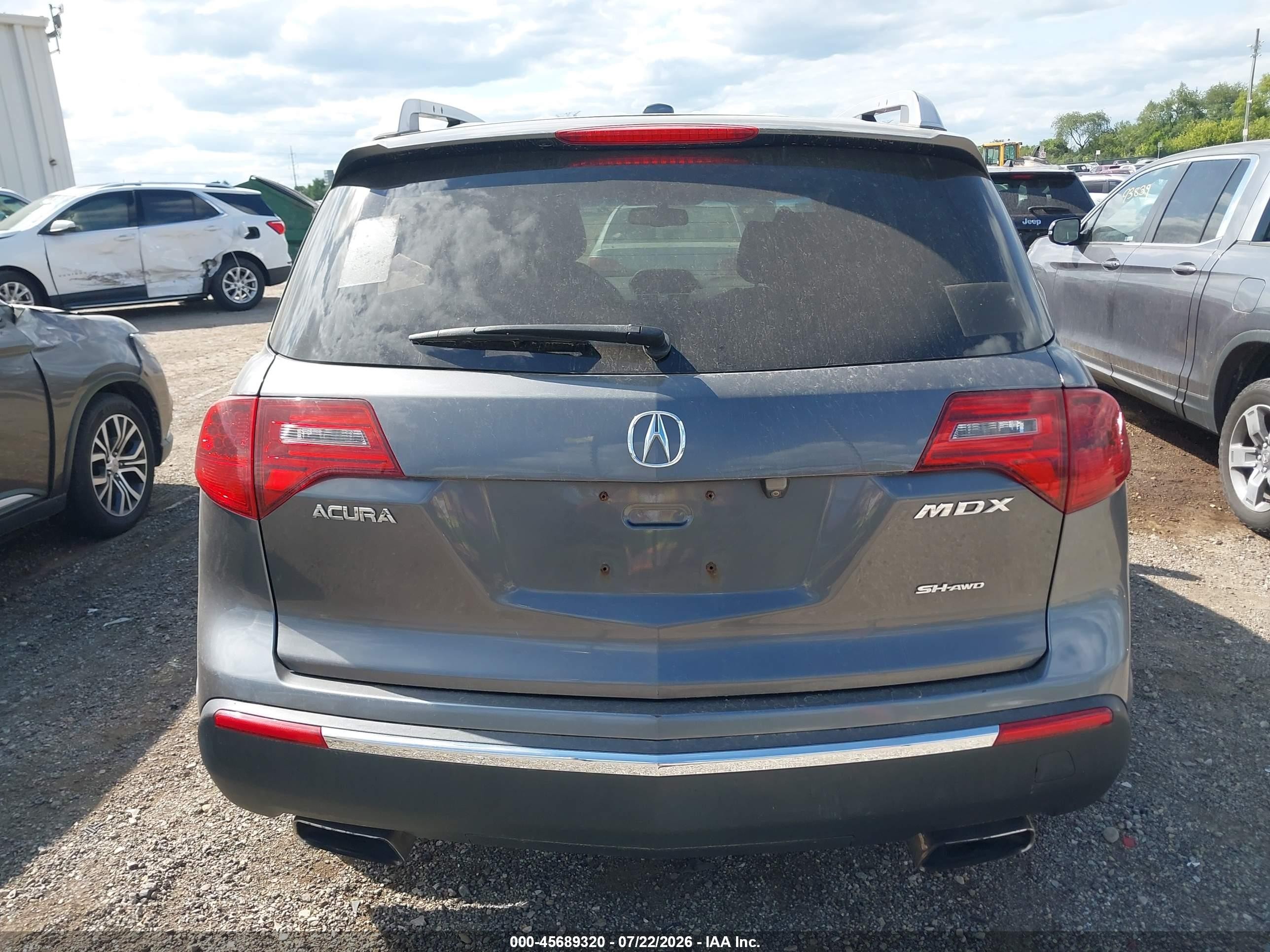 2012 Acura Mdx Advance Package Gray vin: 2HNYD2H67CH513560