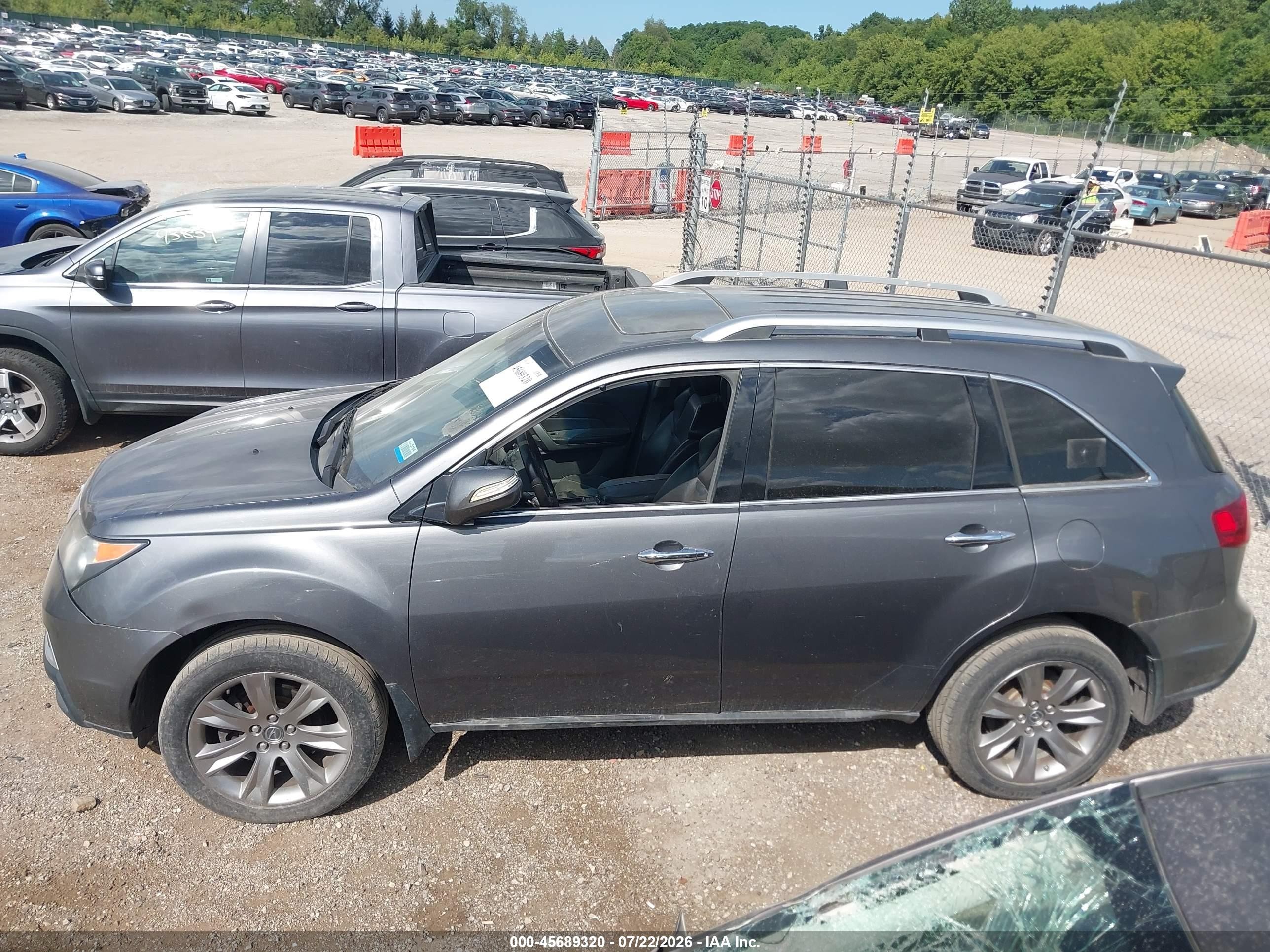 2012 Acura Mdx Advance Package Gray vin: 2HNYD2H67CH513560