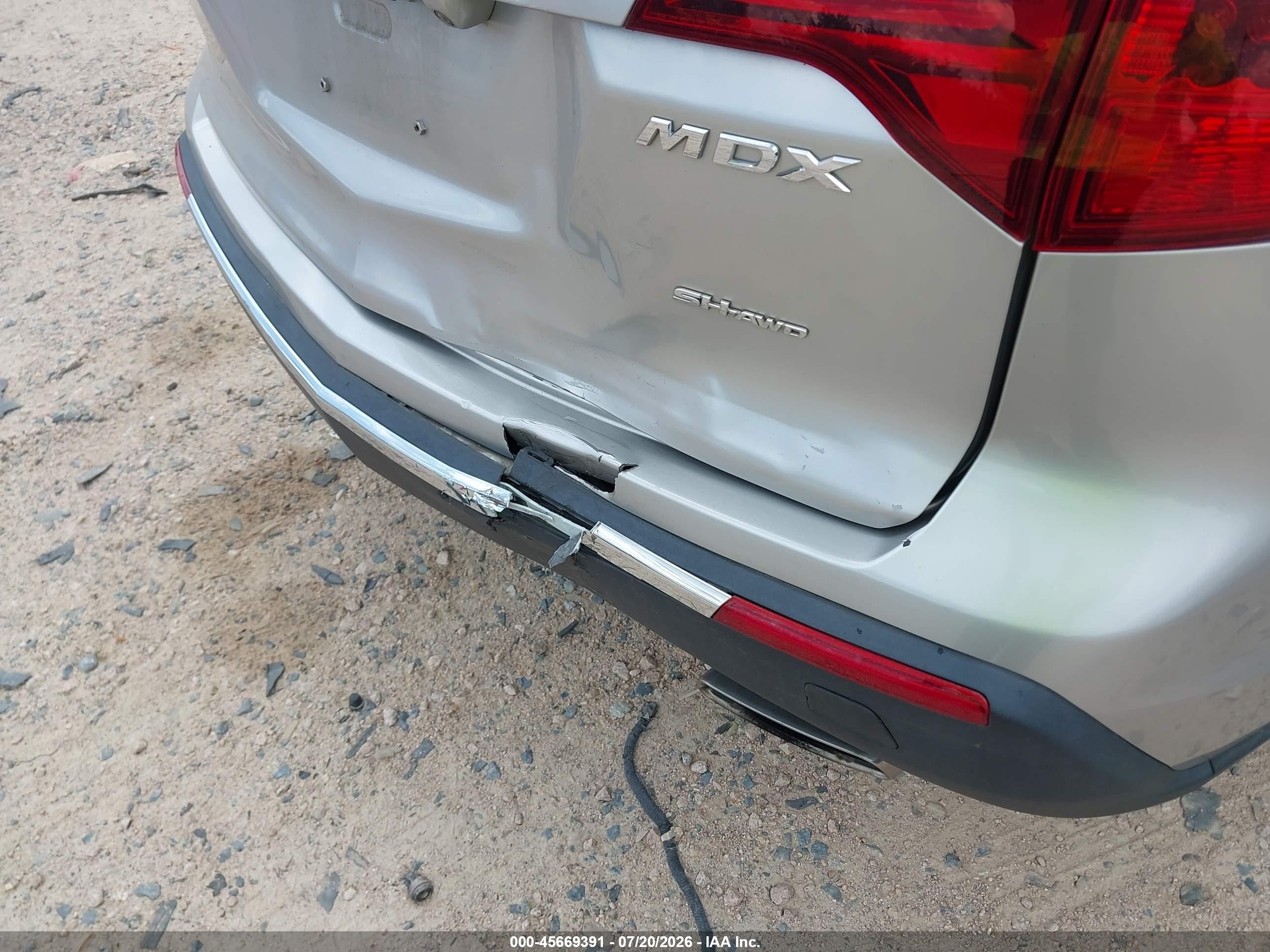 2012 Acura Mdx Advance Package Silver vin: 2HNYD2H67CH548728