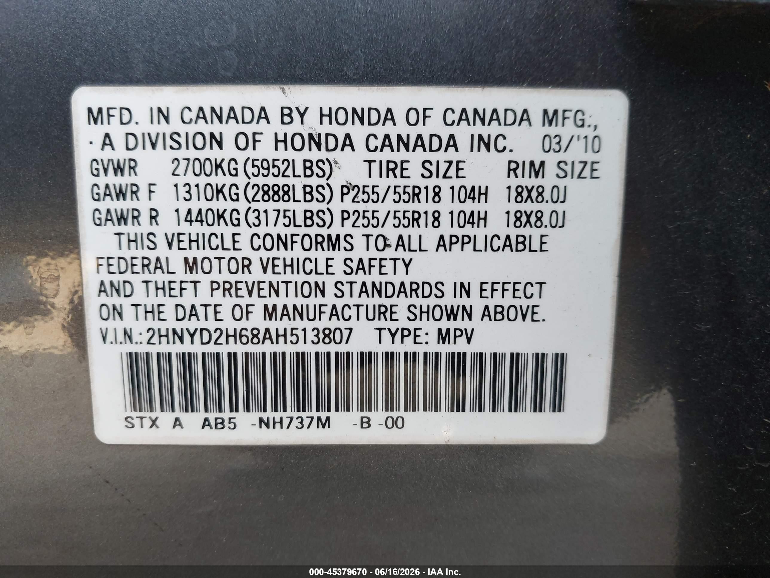 2010 Acura Mdx Technology Package Black vin: 2HNYD2H68AH513807